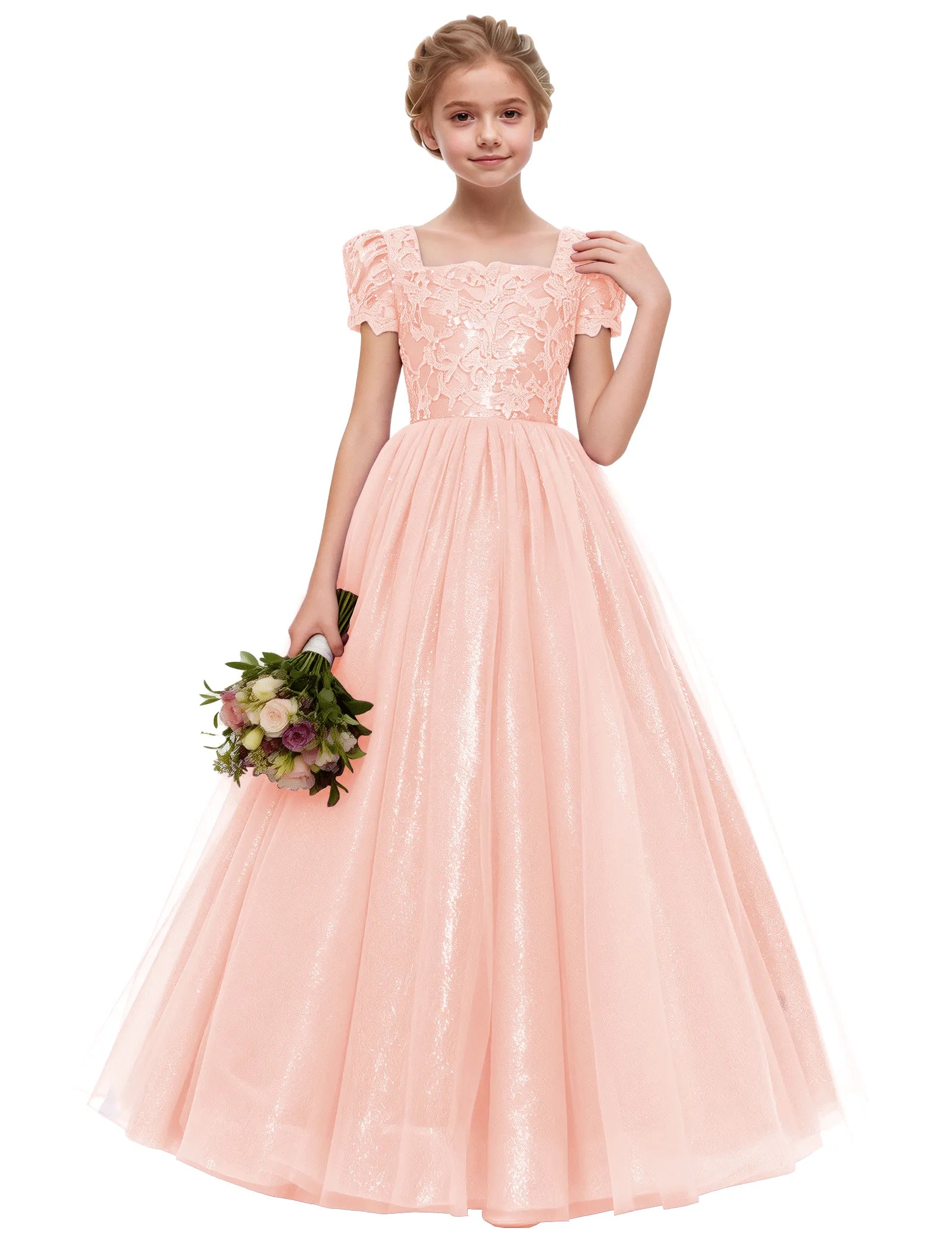 Elegant Lace Flower Girl Dress