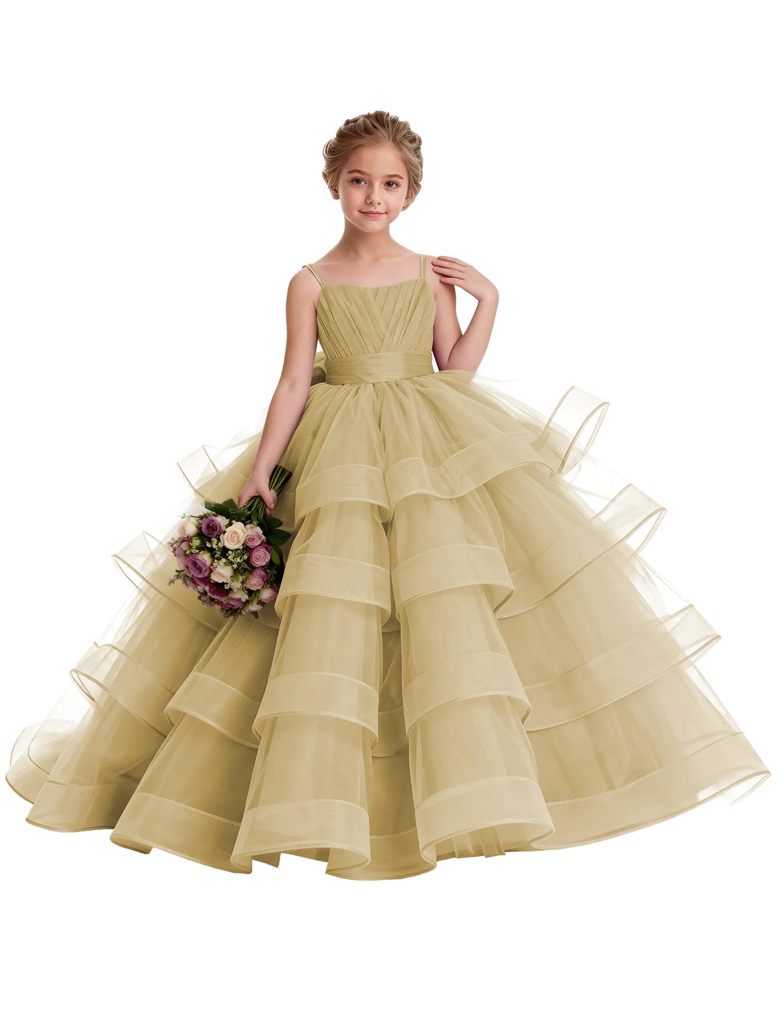 Koronkowa sukienka księżniczki z odkrytymi ramionami