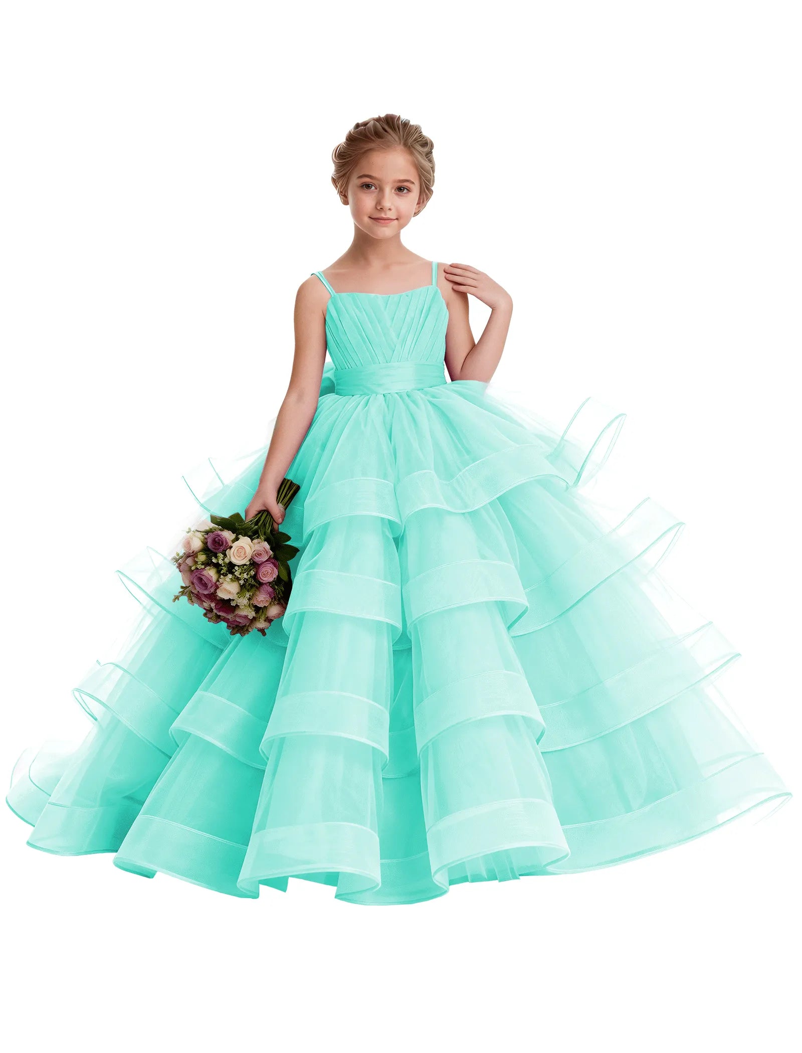 Koronkowa sukienka księżniczki z odkrytymi ramionami