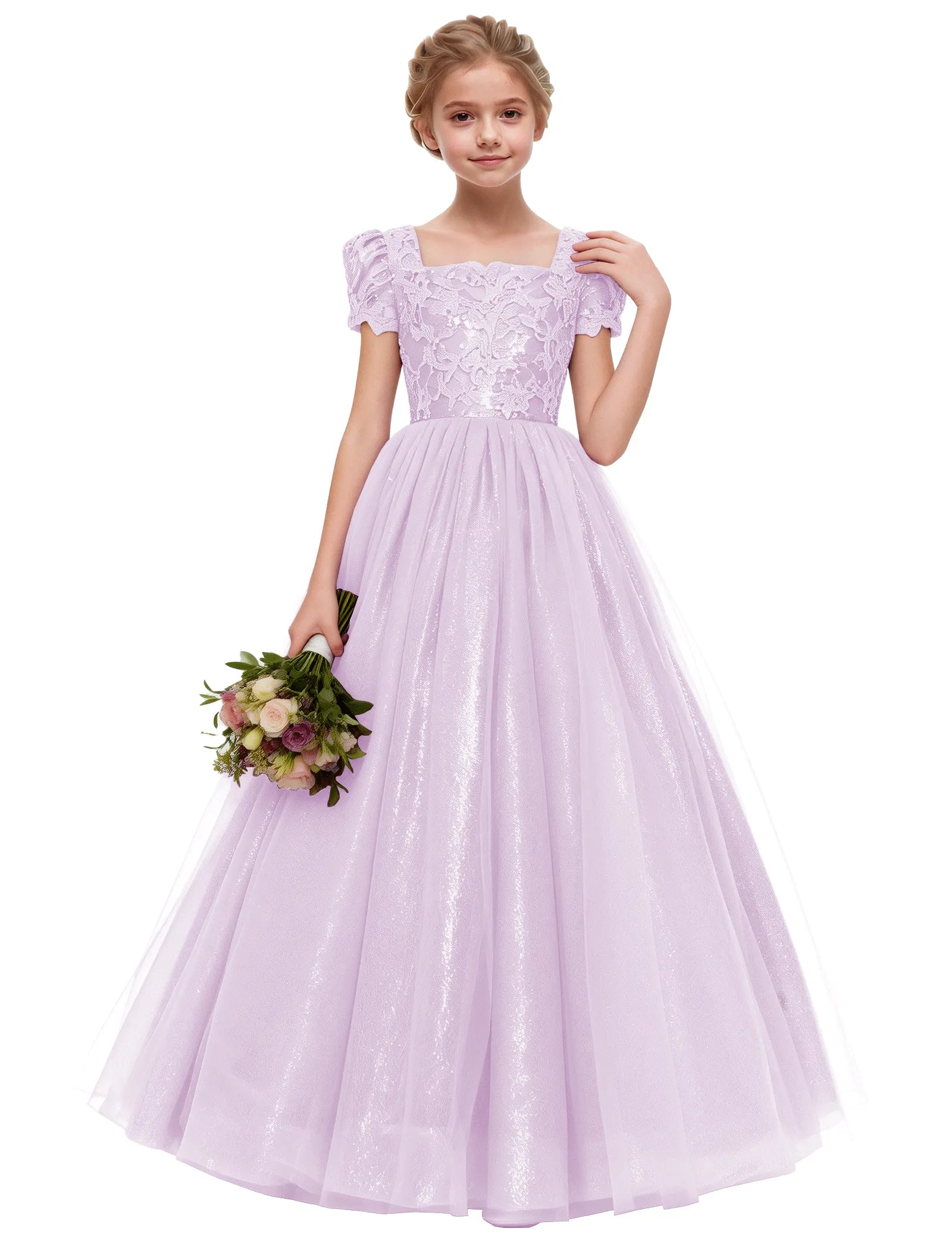 Elegant Lace Flower Girl Dress