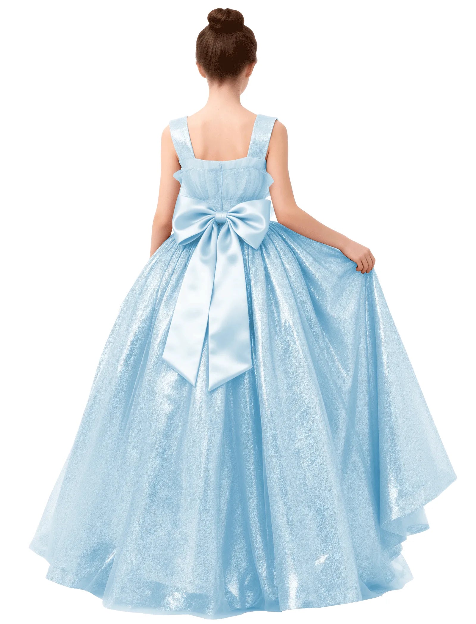 Spitzenkleid mit schulterfreiem Design