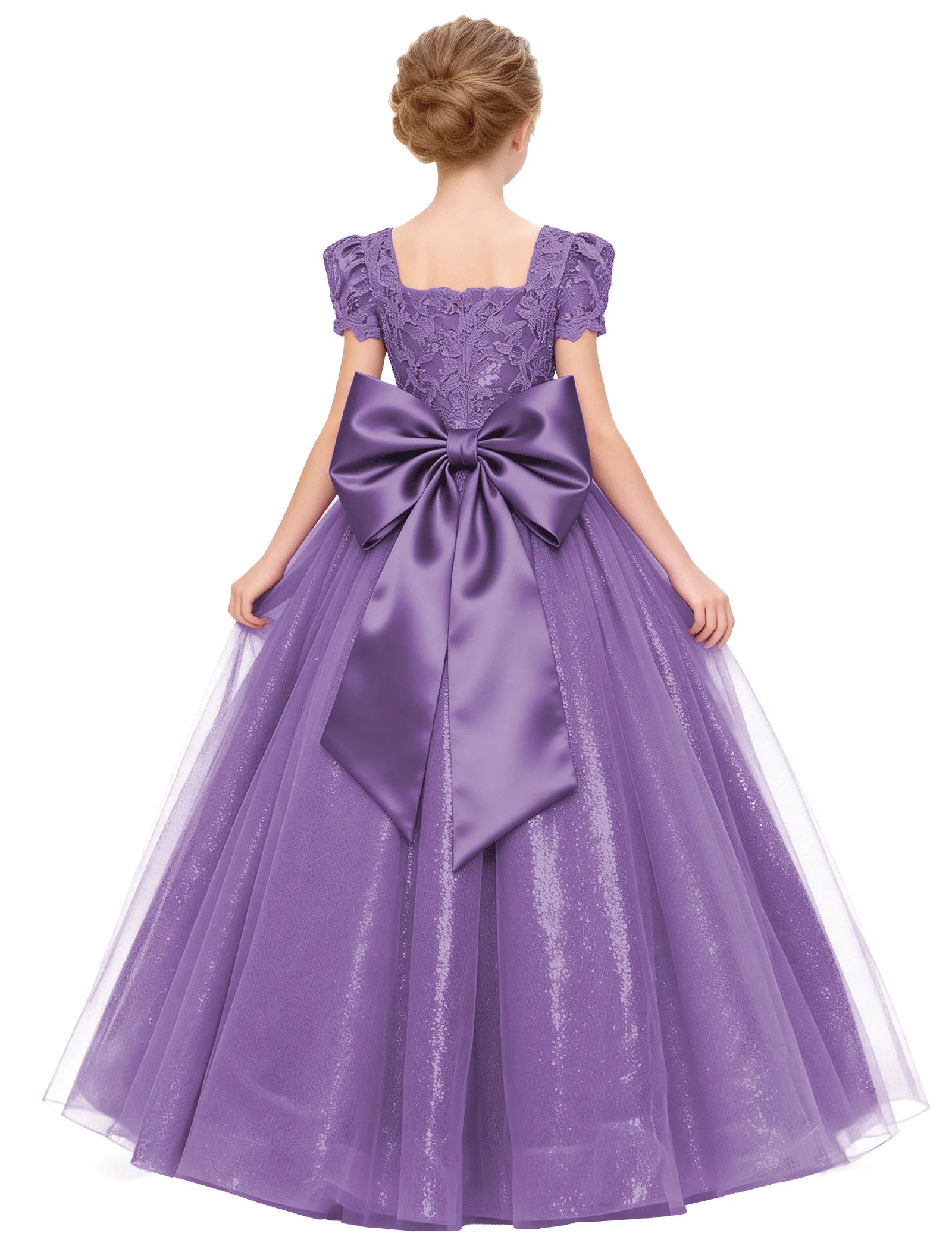 Spitzenkleid mit schulterfreiem Design