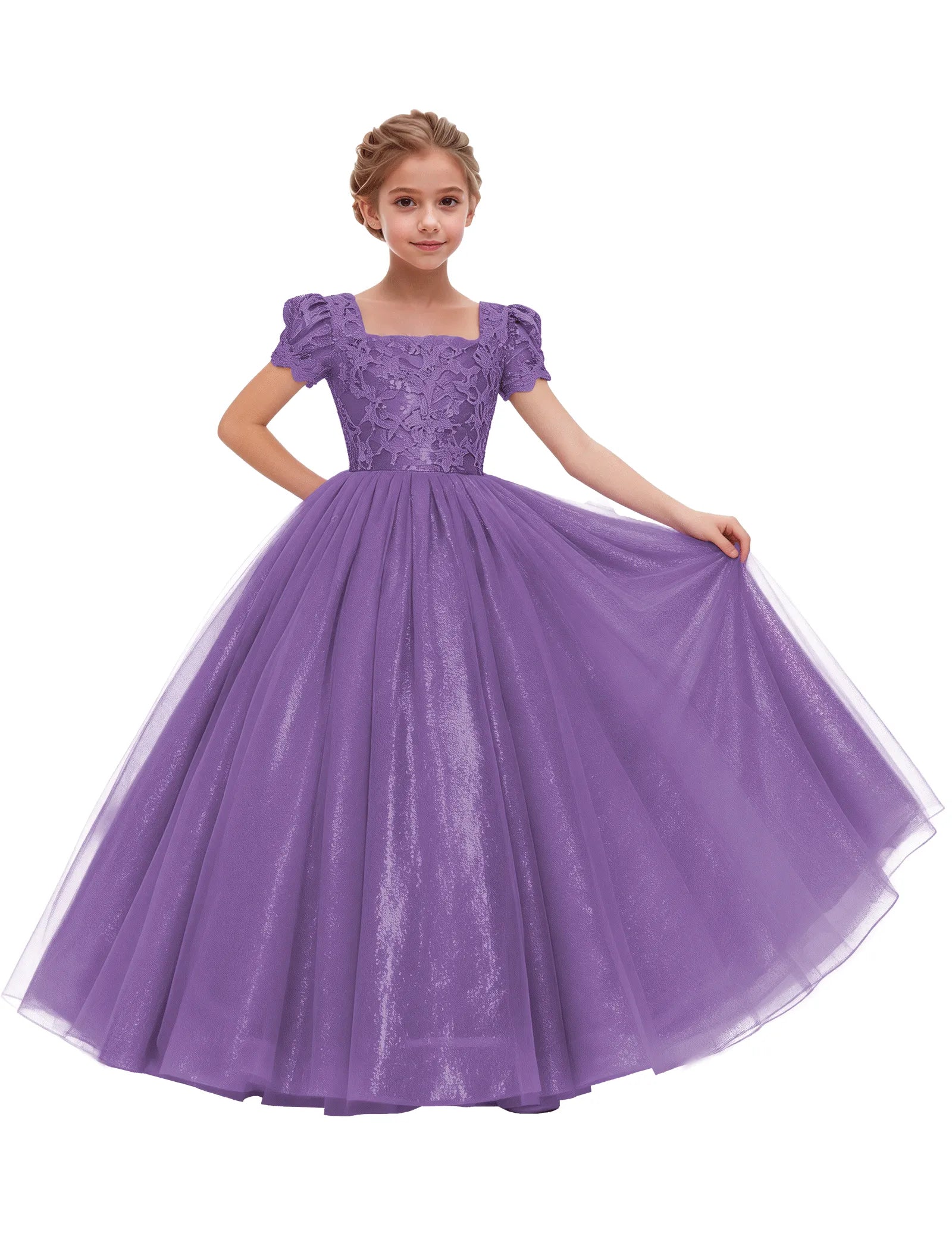 Elegant Lace Flower Girl Dress