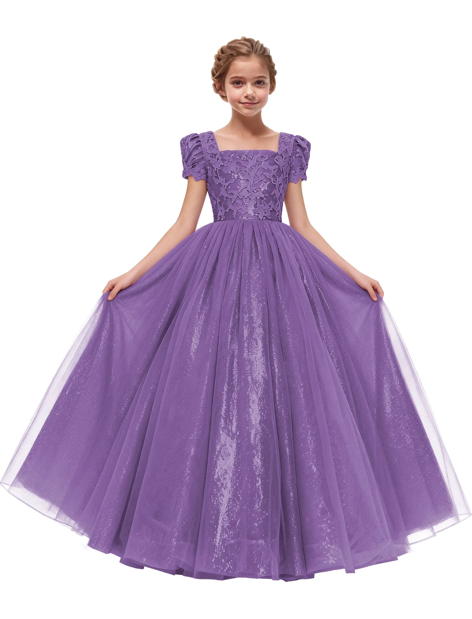 Elegant Lace Flower Girl Dress