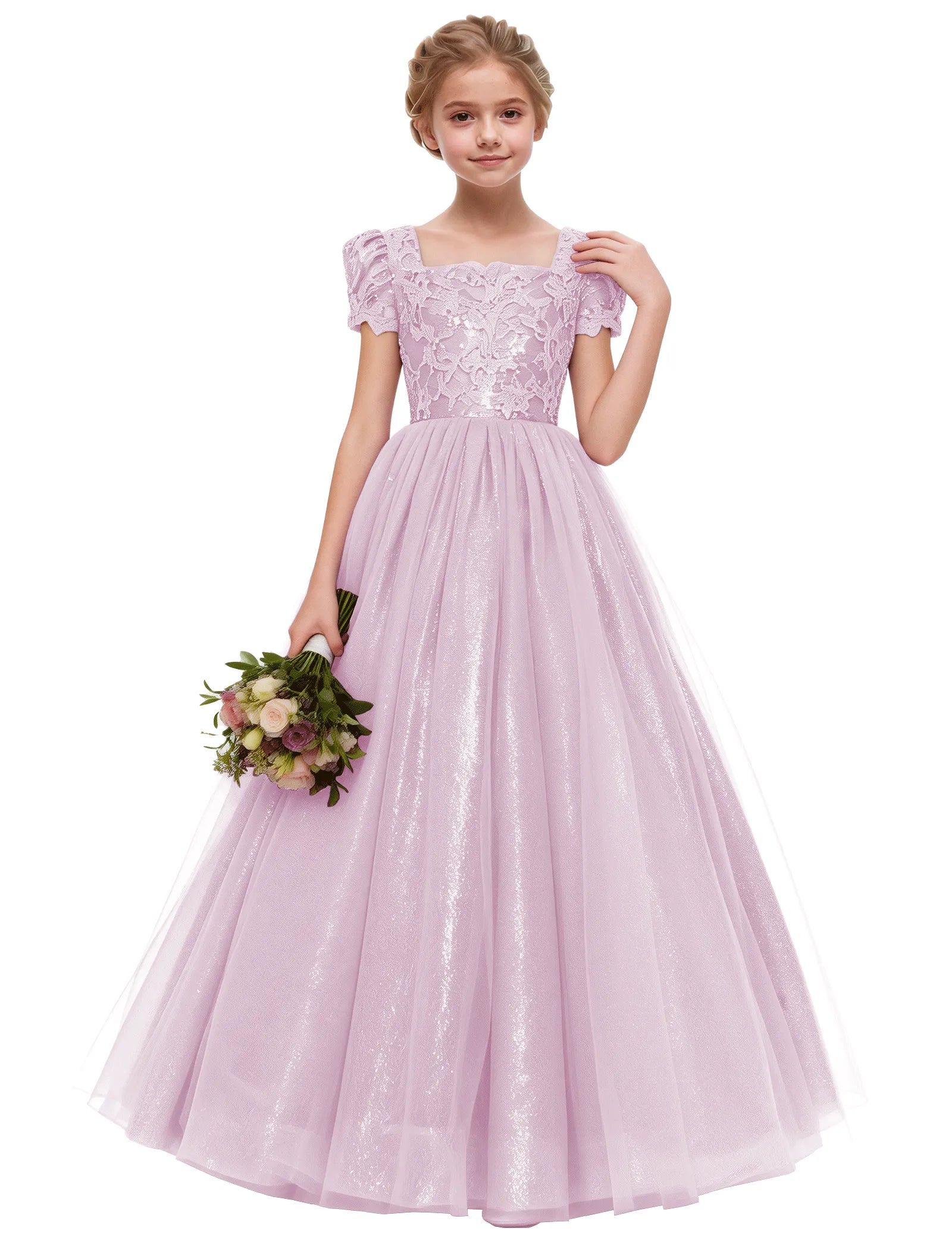 Elegant Lace Flower Girl Dress