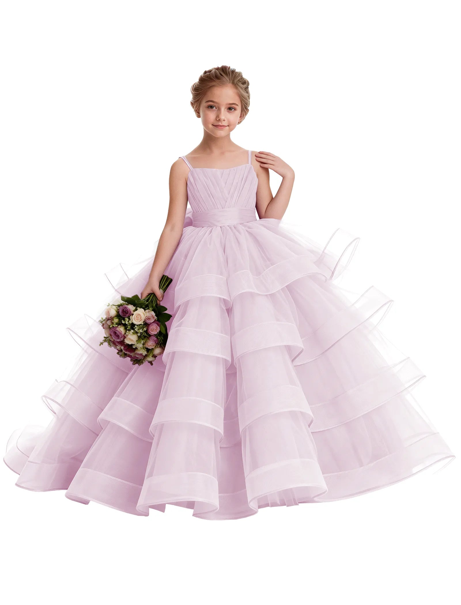 Koronkowa sukienka księżniczki z odkrytymi ramionami