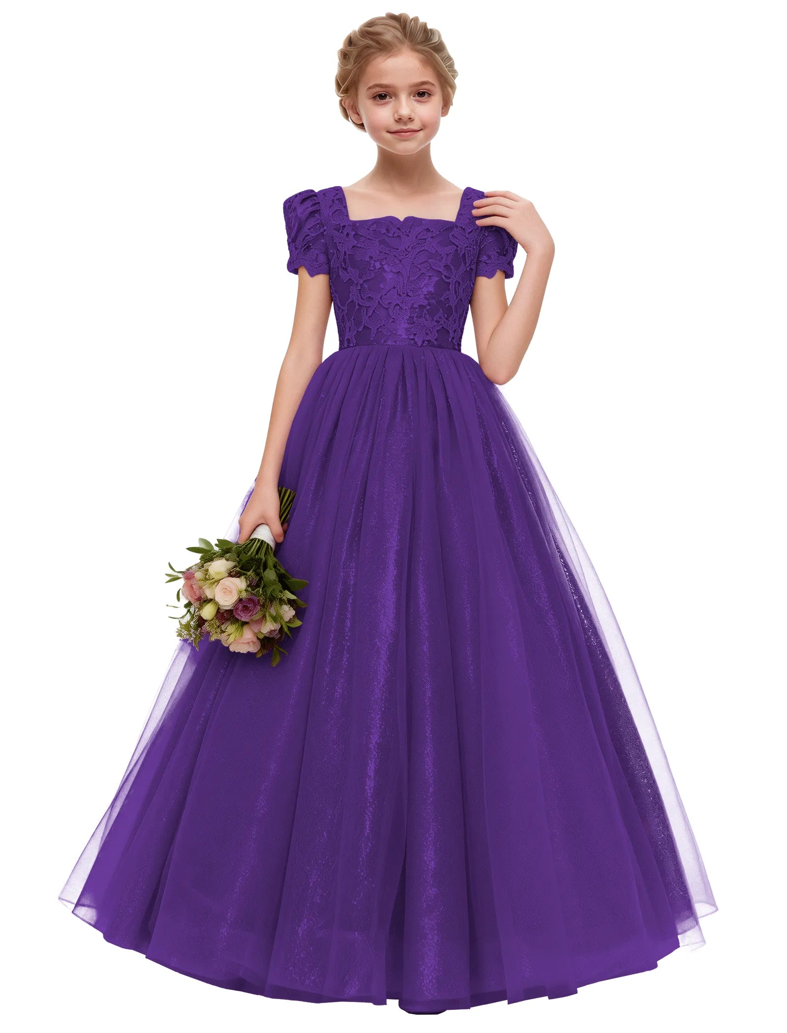Elegant Lace Flower Girl Dress