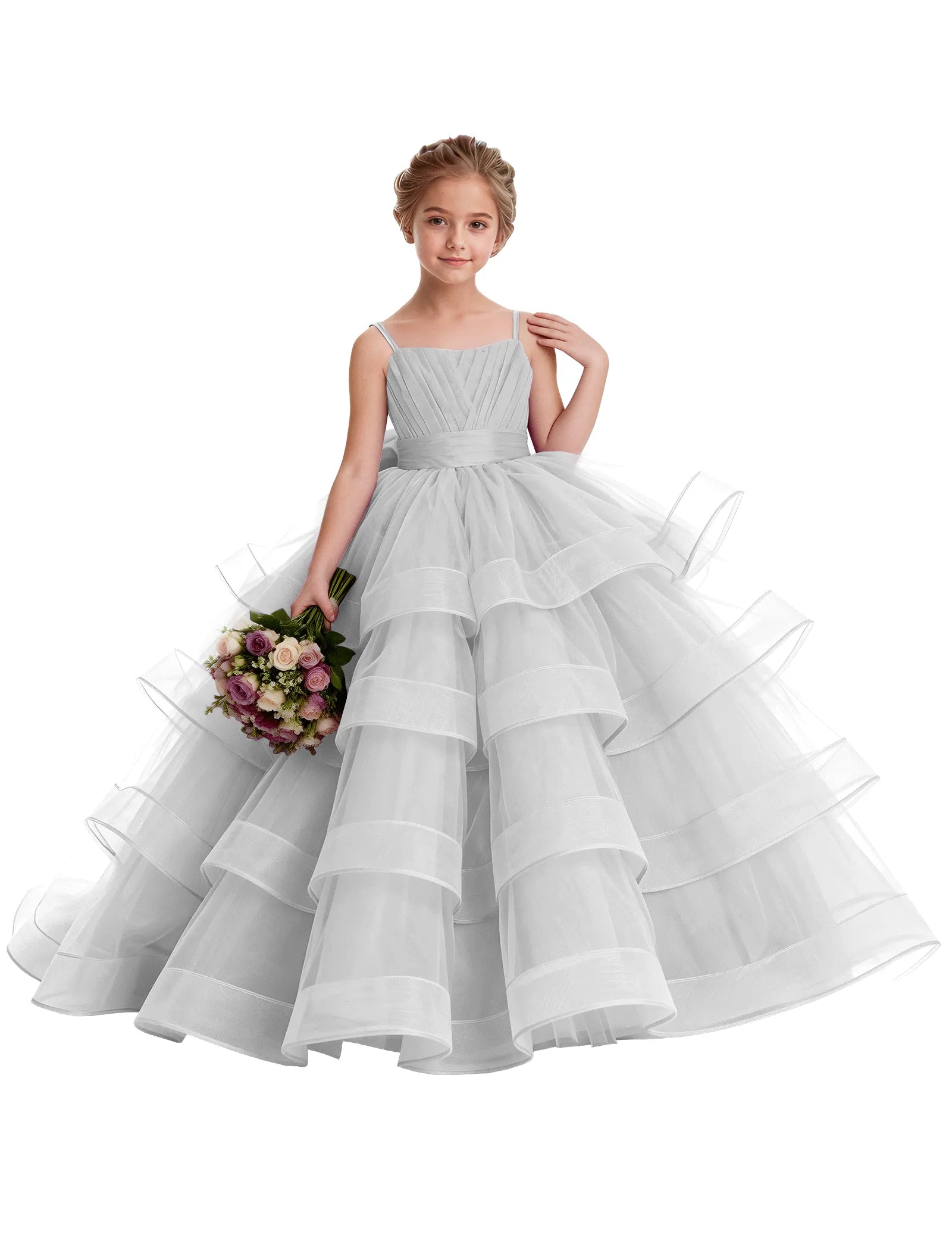 Koronkowa sukienka księżniczki z odkrytymi ramionami