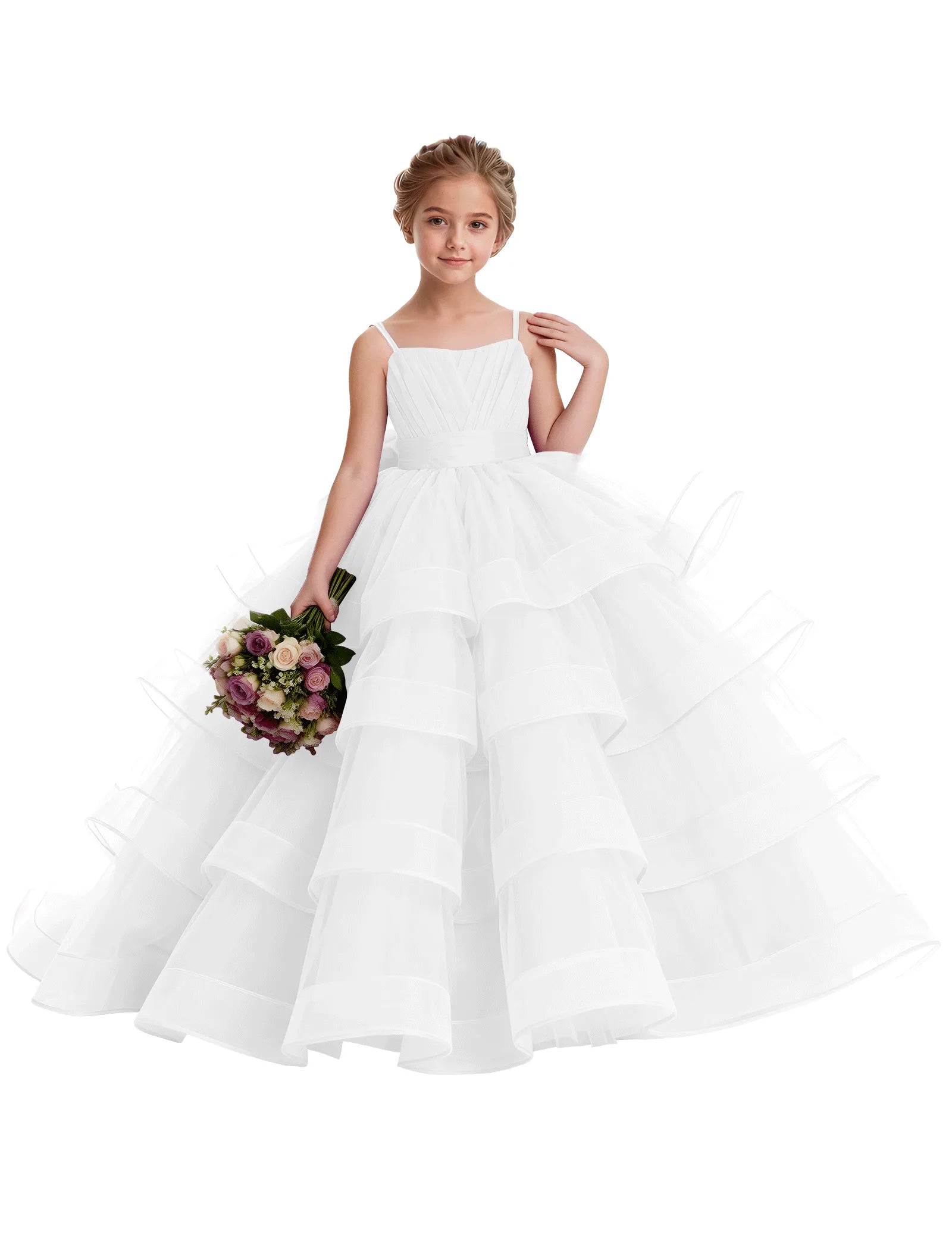 Koronkowa sukienka księżniczki z odkrytymi ramionami