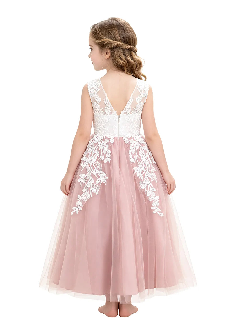 Spitzenkleid mit schulterfreiem Design