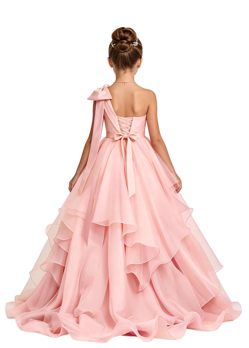 Spitzenkleid mit schulterfreiem Design