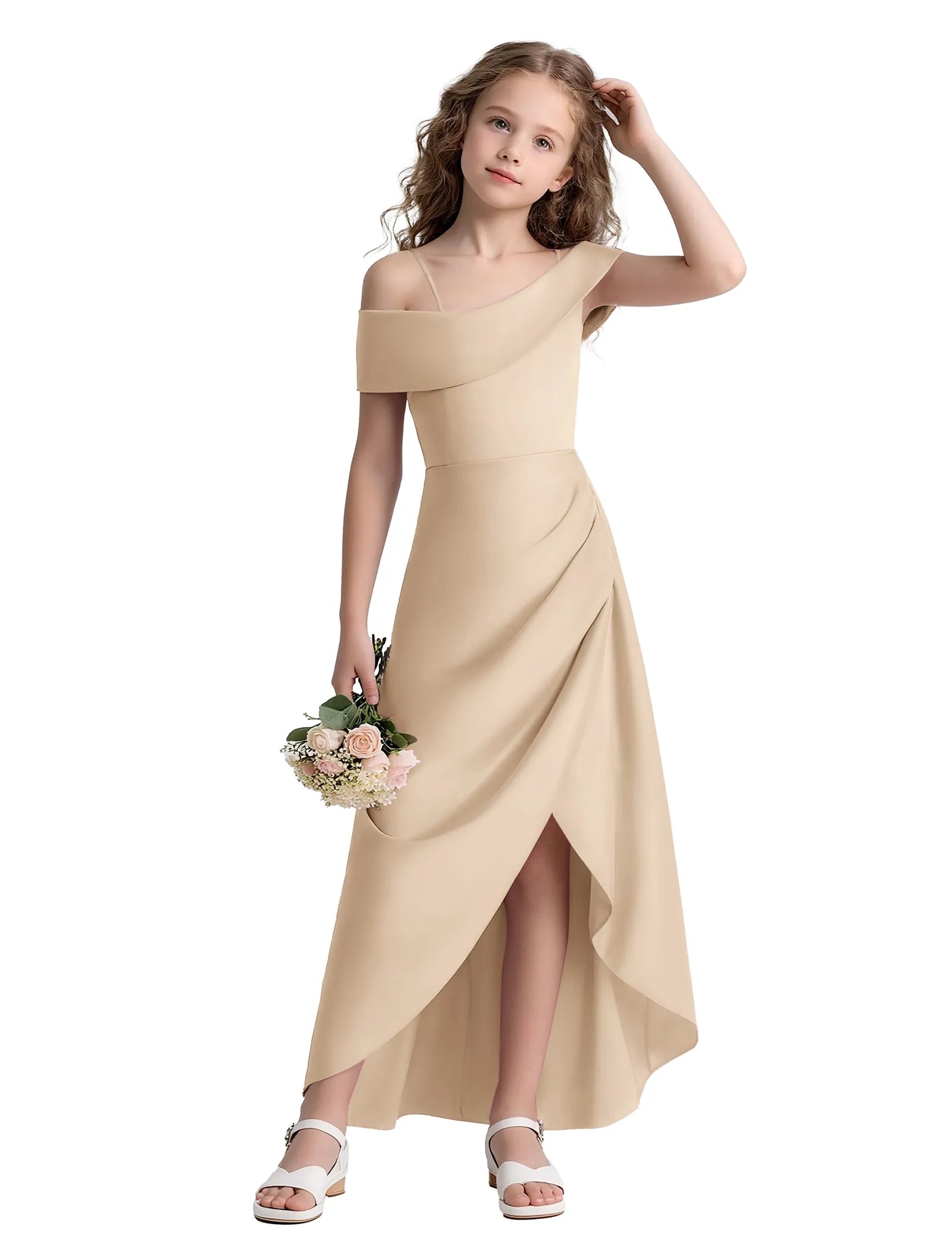 Spitzenkleid mit schulterfreiem Design