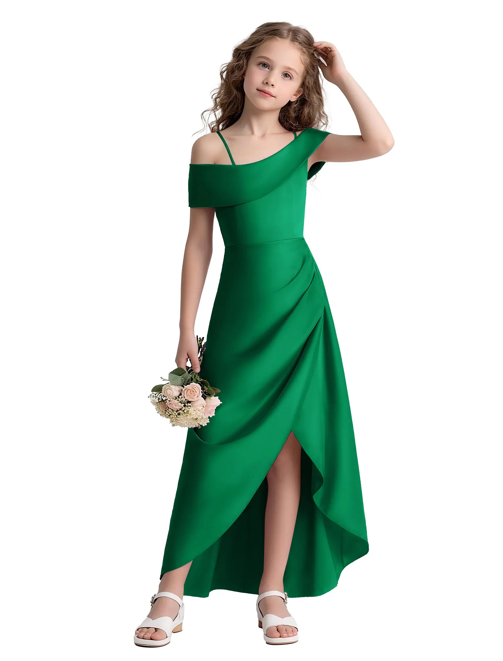 Spitzenkleid mit schulterfreiem Design