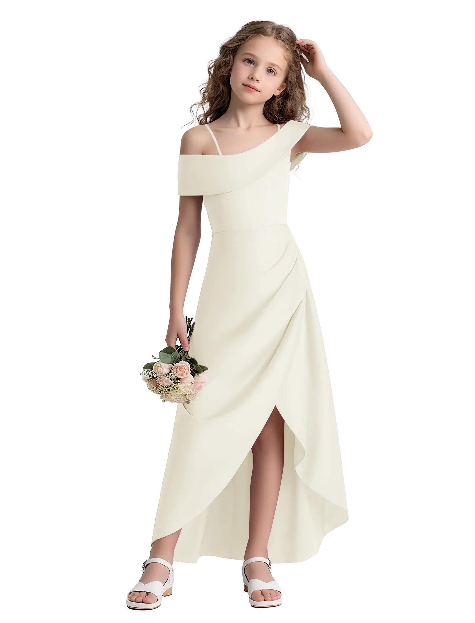 Spitzenkleid mit schulterfreiem Design