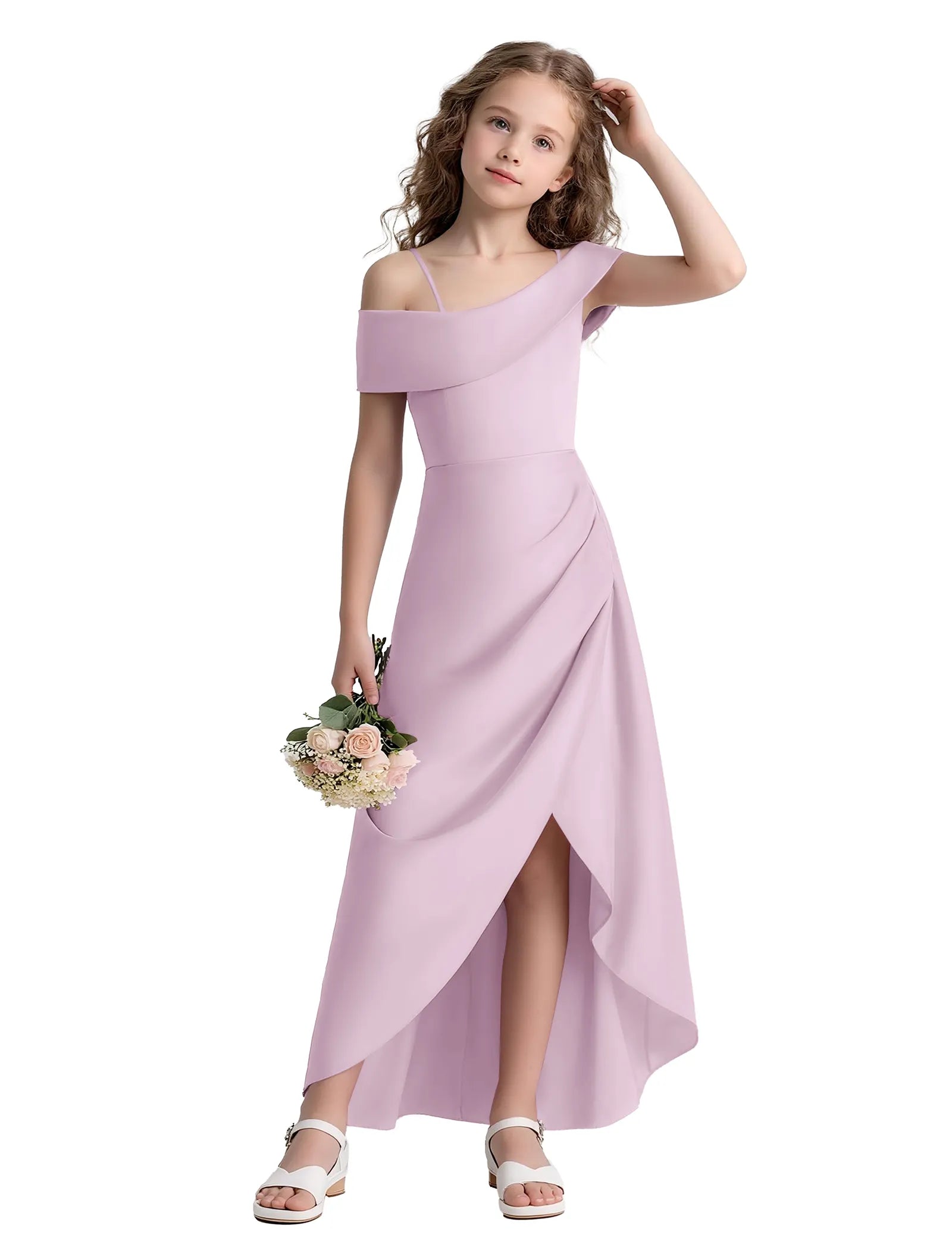 Spitzenkleid mit schulterfreiem Design