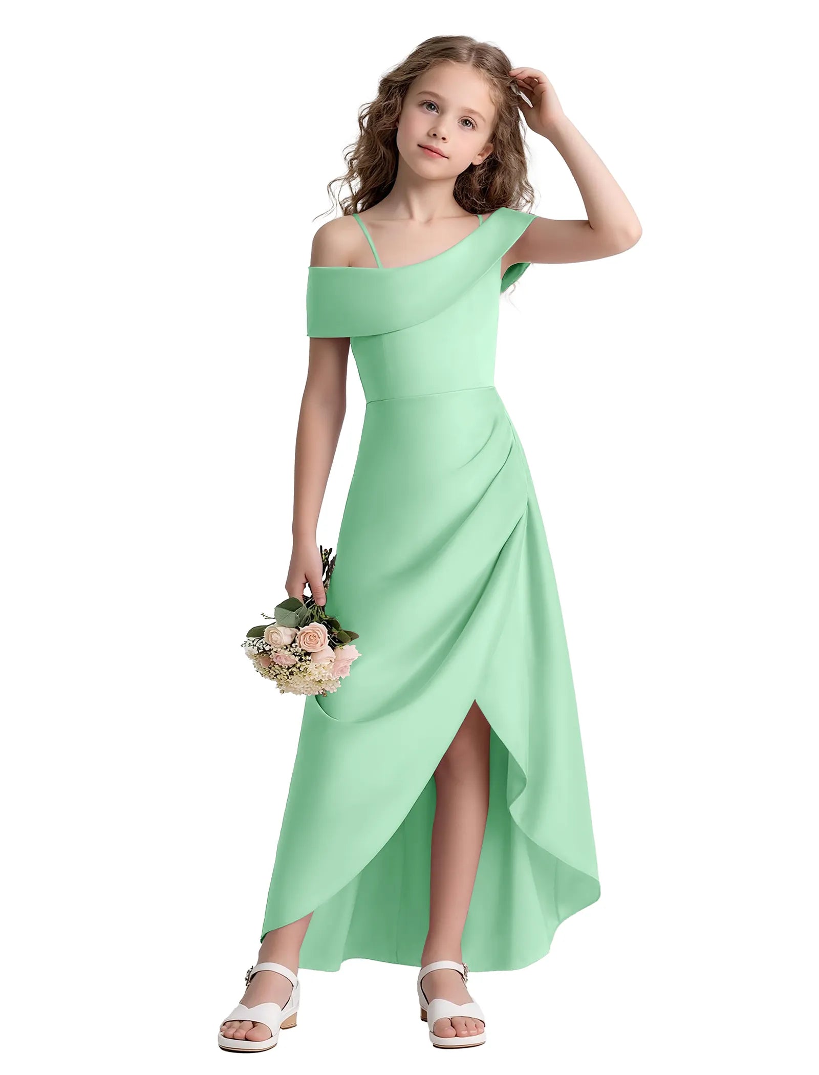 Spitzenkleid mit schulterfreiem Design