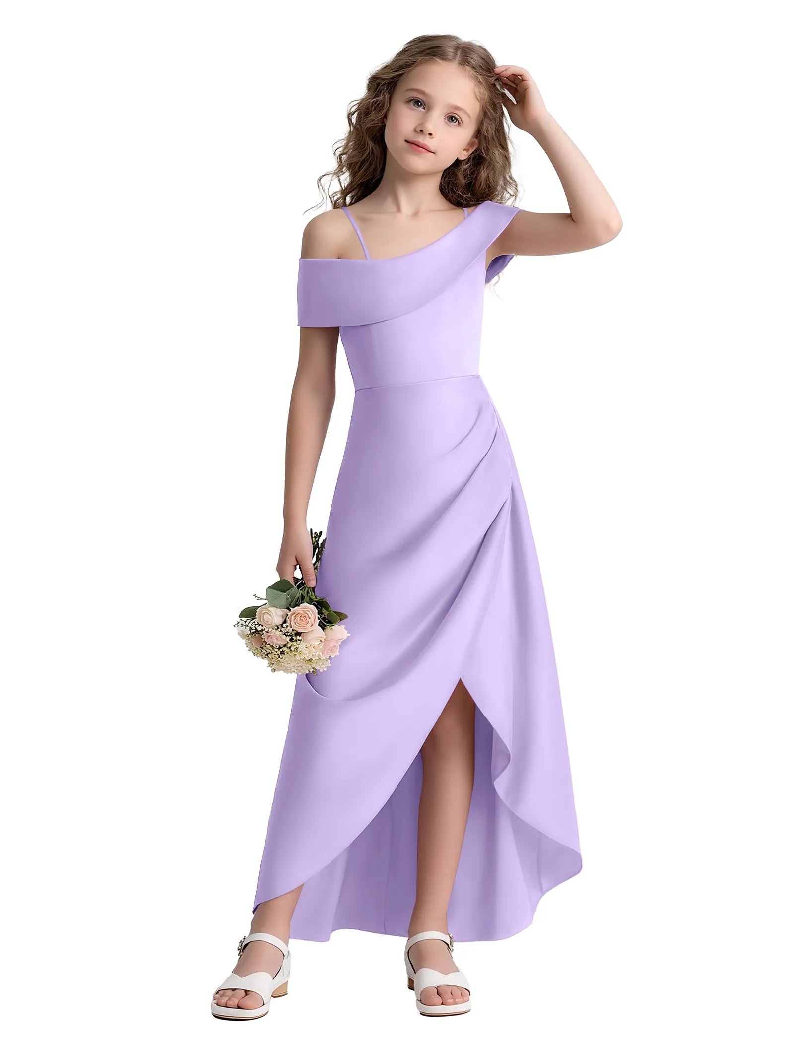 Spitzenkleid mit schulterfreiem Design