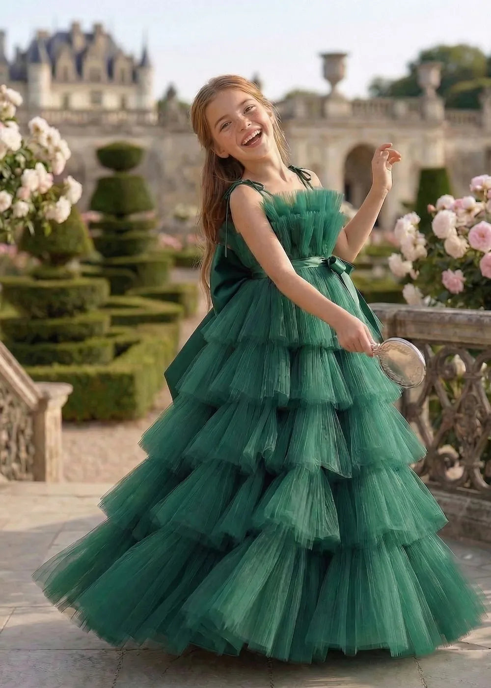 Ethereal Cloud-Tier Tulle Gown