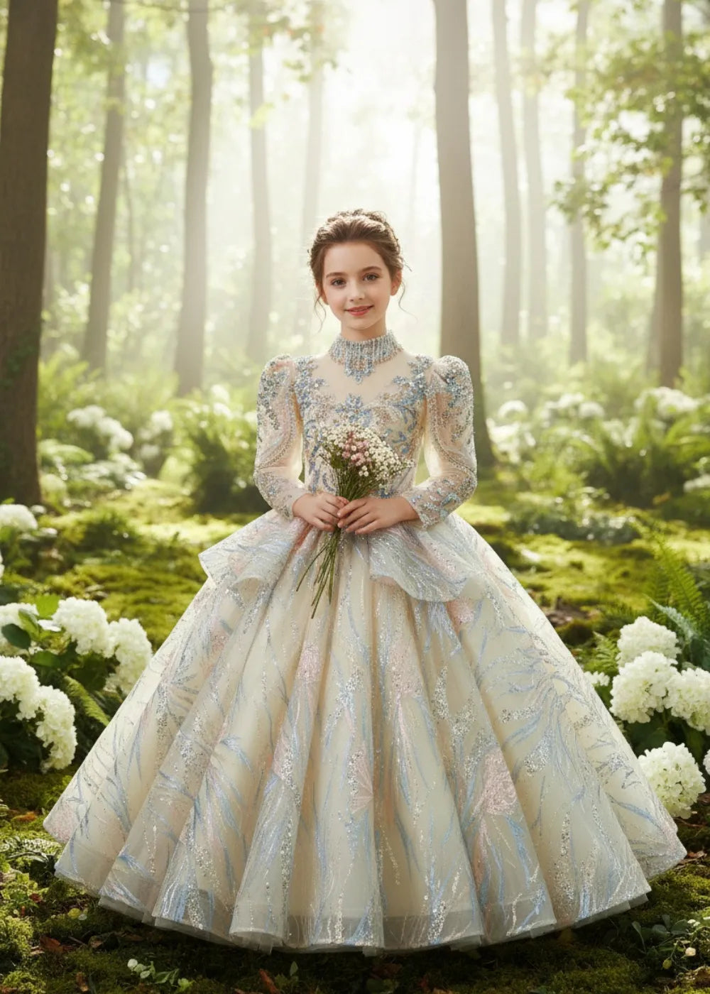 Spitzenkleid mit schulterfreiem Design