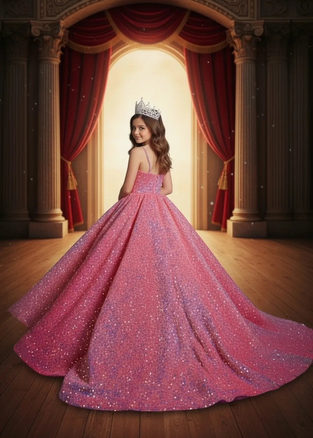 Royal Sparkle Princess Ball Gown
