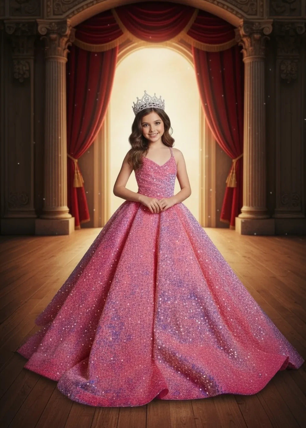Royal Sparkle Princess Ball Gown