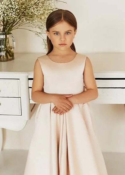 First Communion Satin Gown