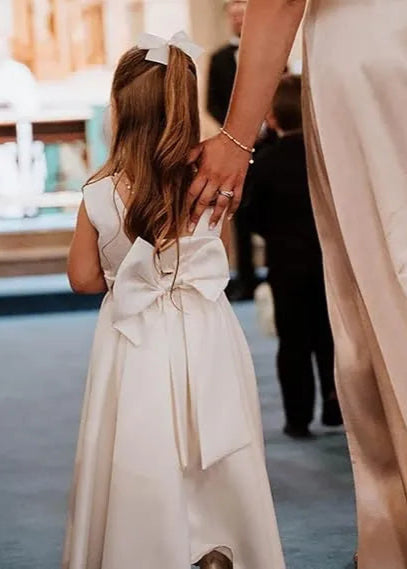 First Communion Satin Gown
