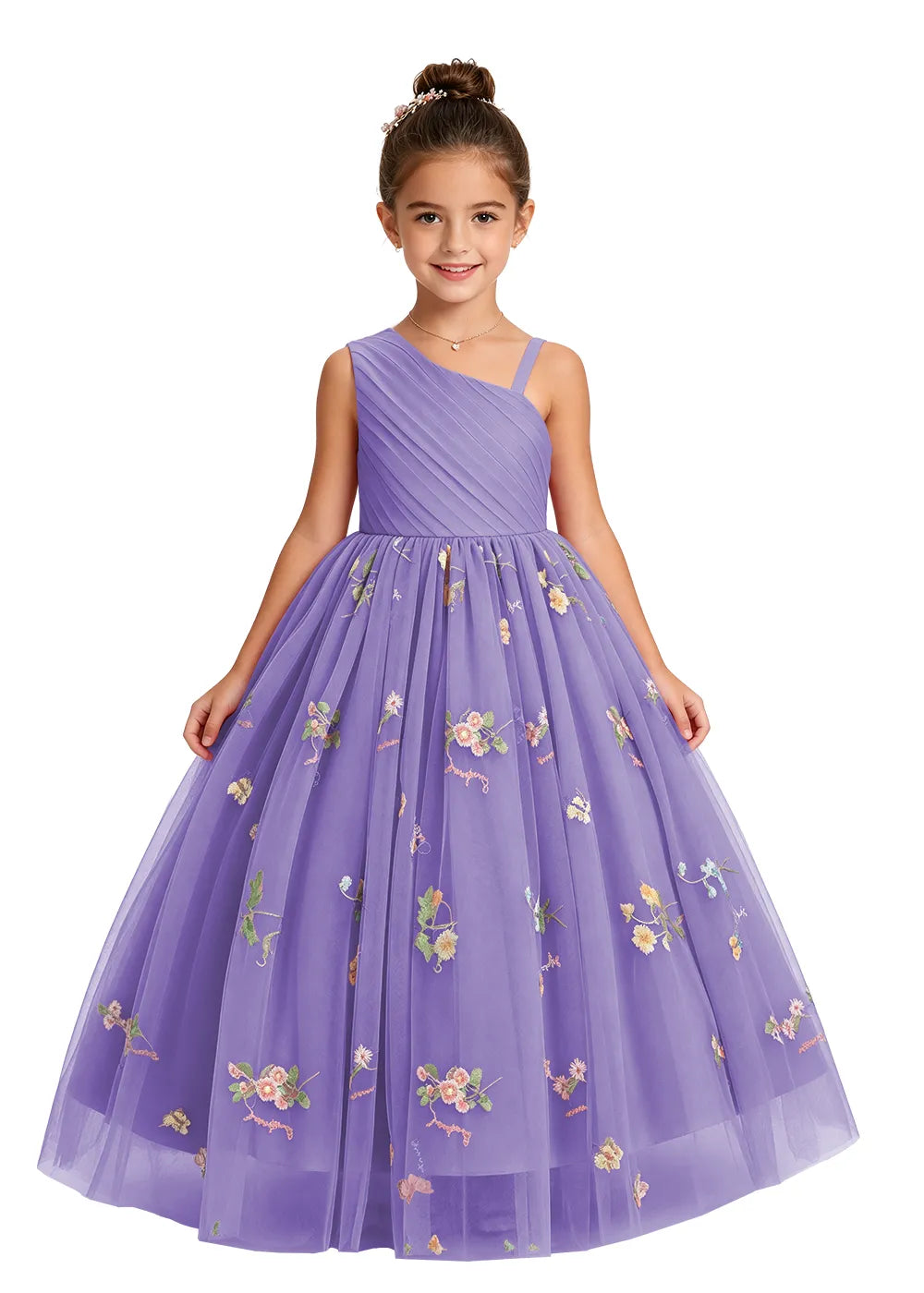 Spitzenkleid mit schulterfreiem Design