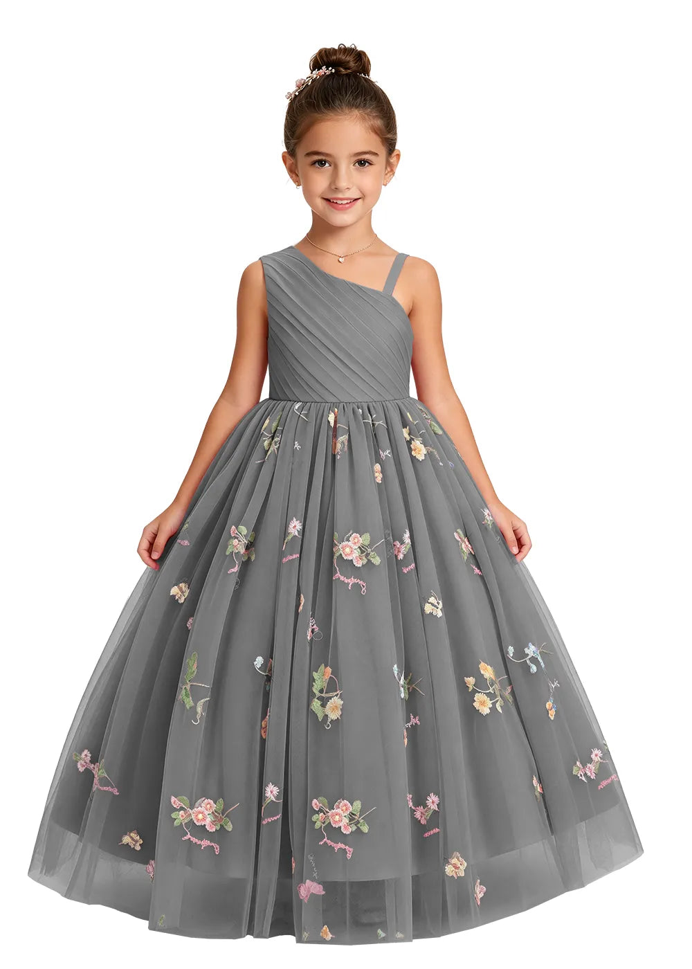 Spitzenkleid mit schulterfreiem Design