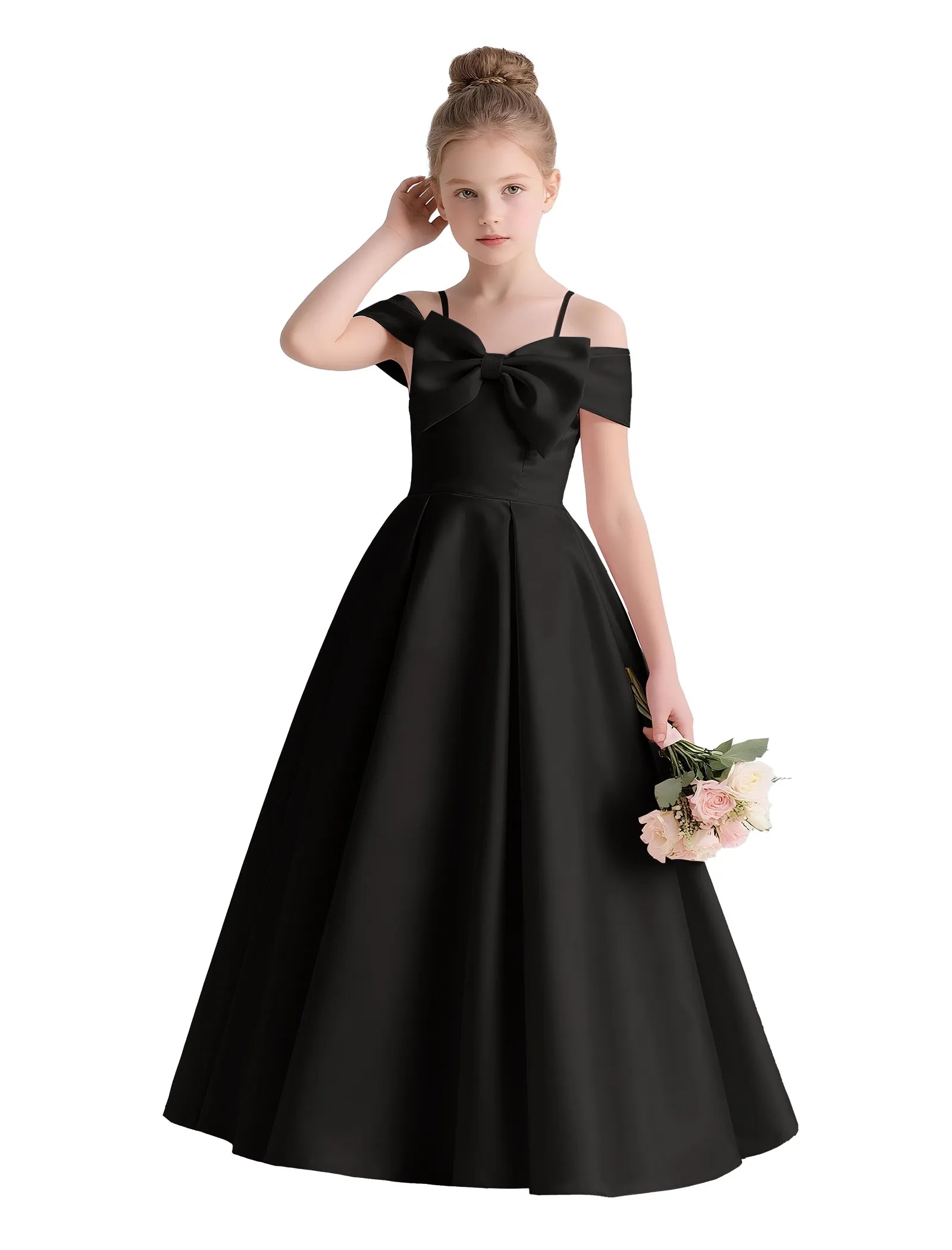 Vestido de princesa sin mangas de encaje