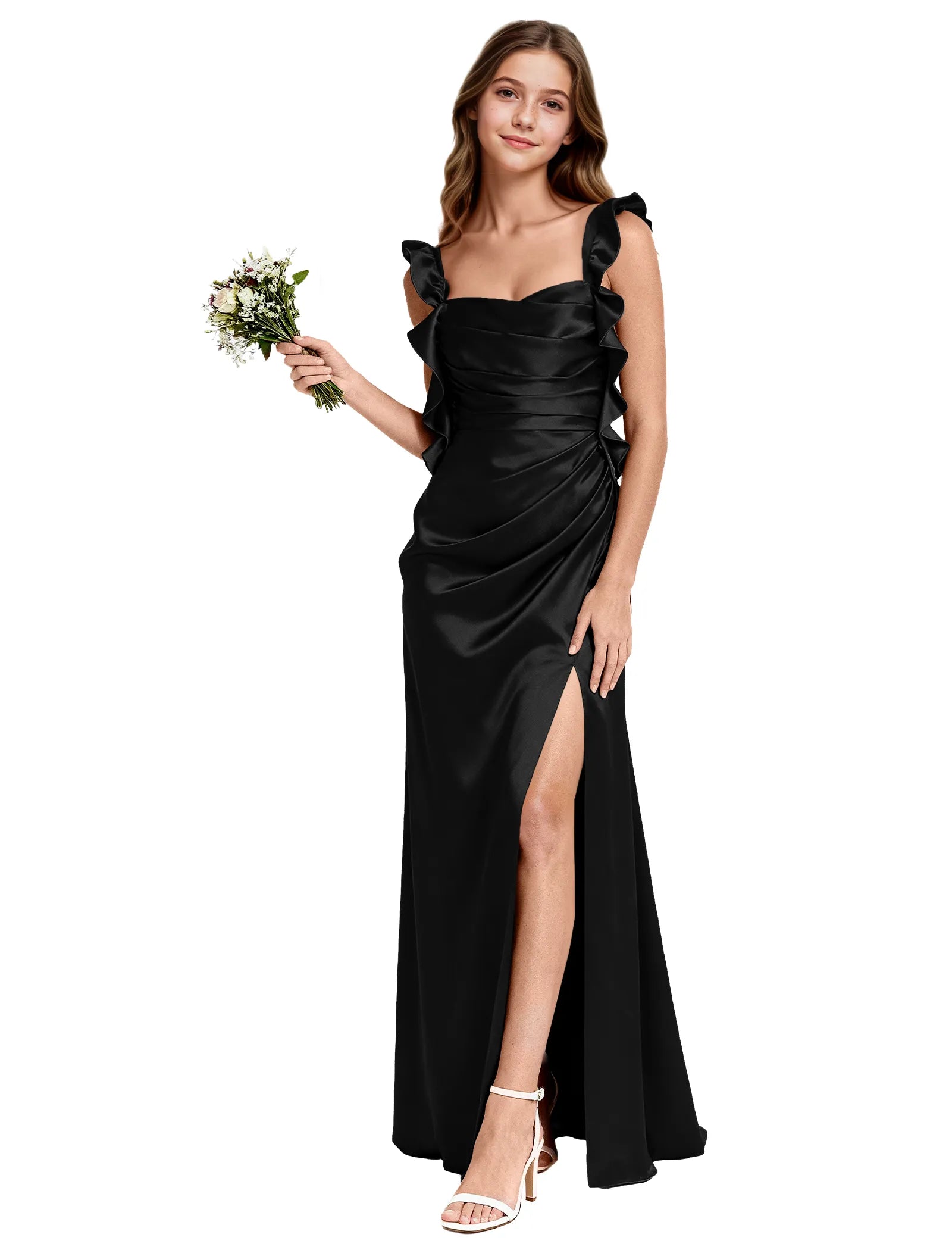 Vestido de princesa sin mangas de encaje