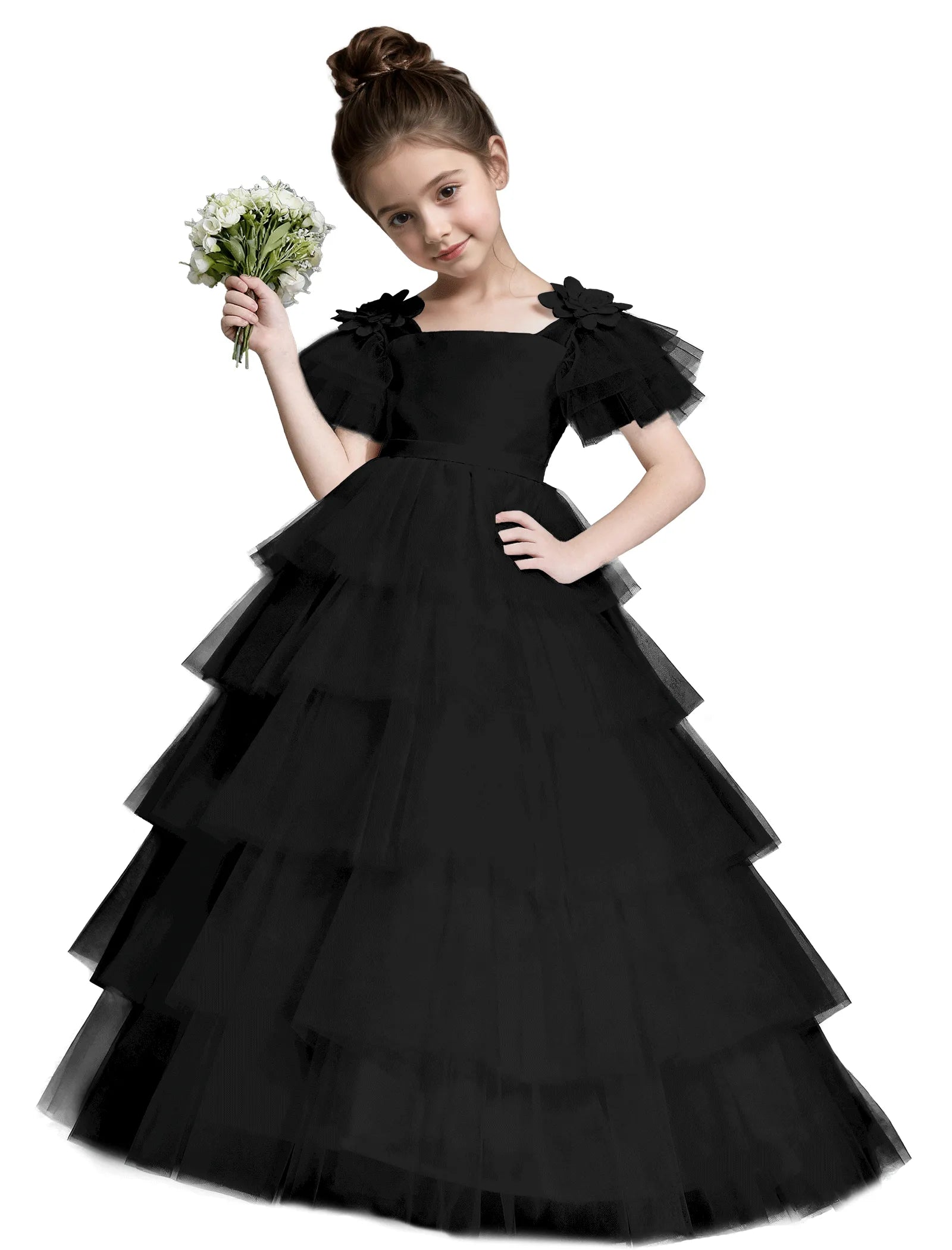 Fairytale Tulle Flower Girl Dress for Weddings