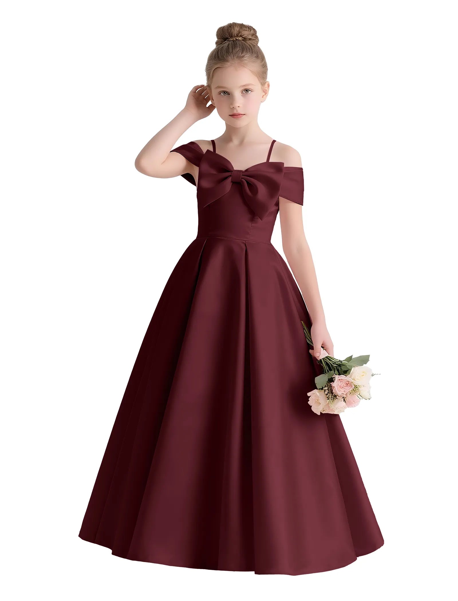 Vestido de princesa sin mangas de encaje
