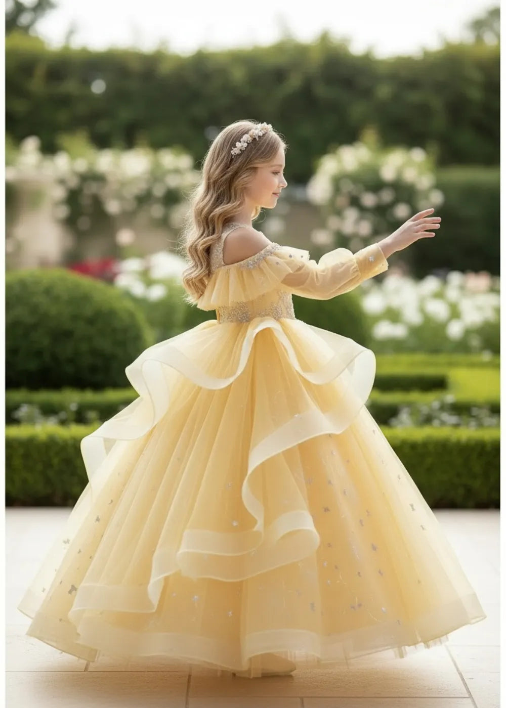 Spitzenkleid mit schulterfreiem Design