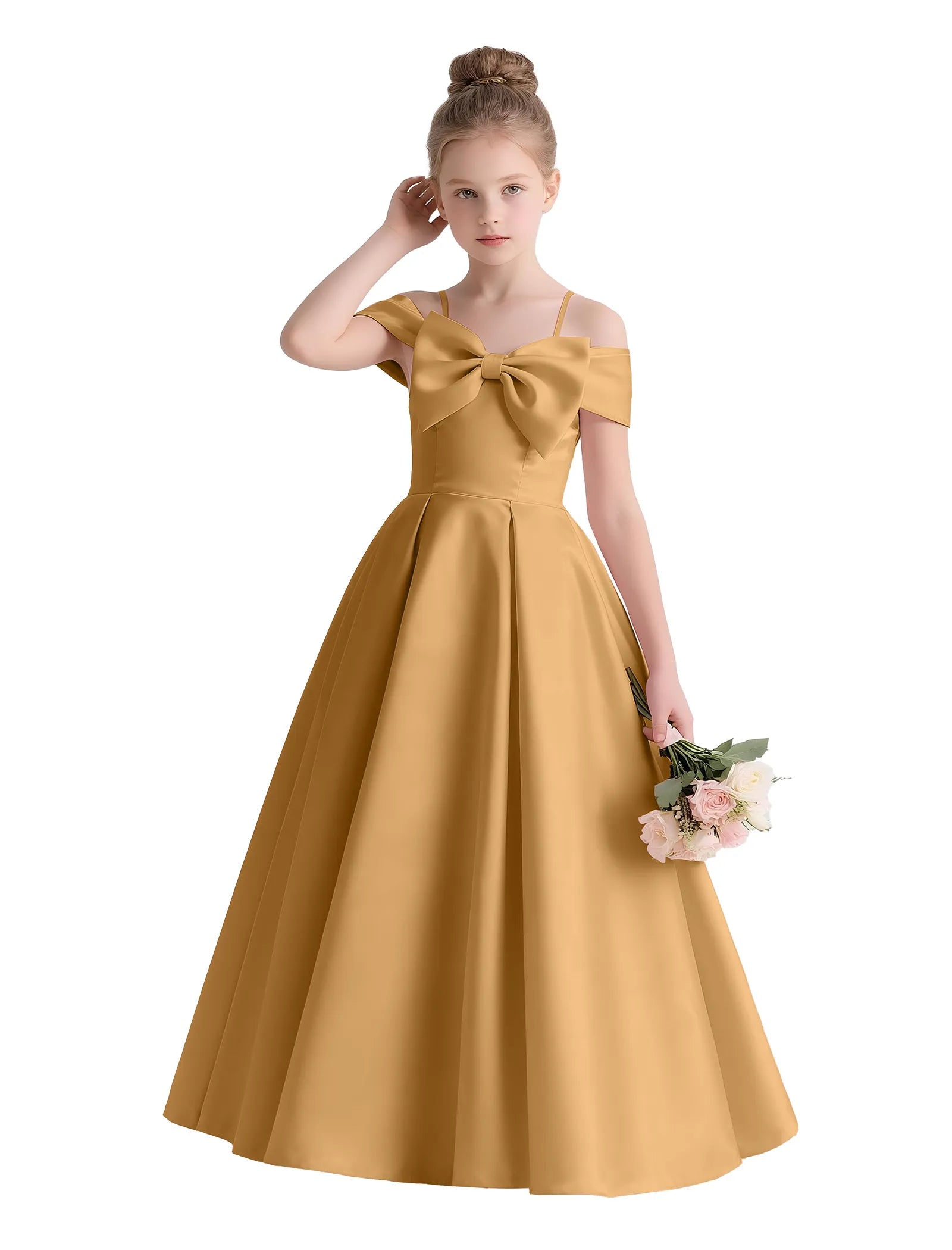 Vestido de princesa sin mangas de encaje