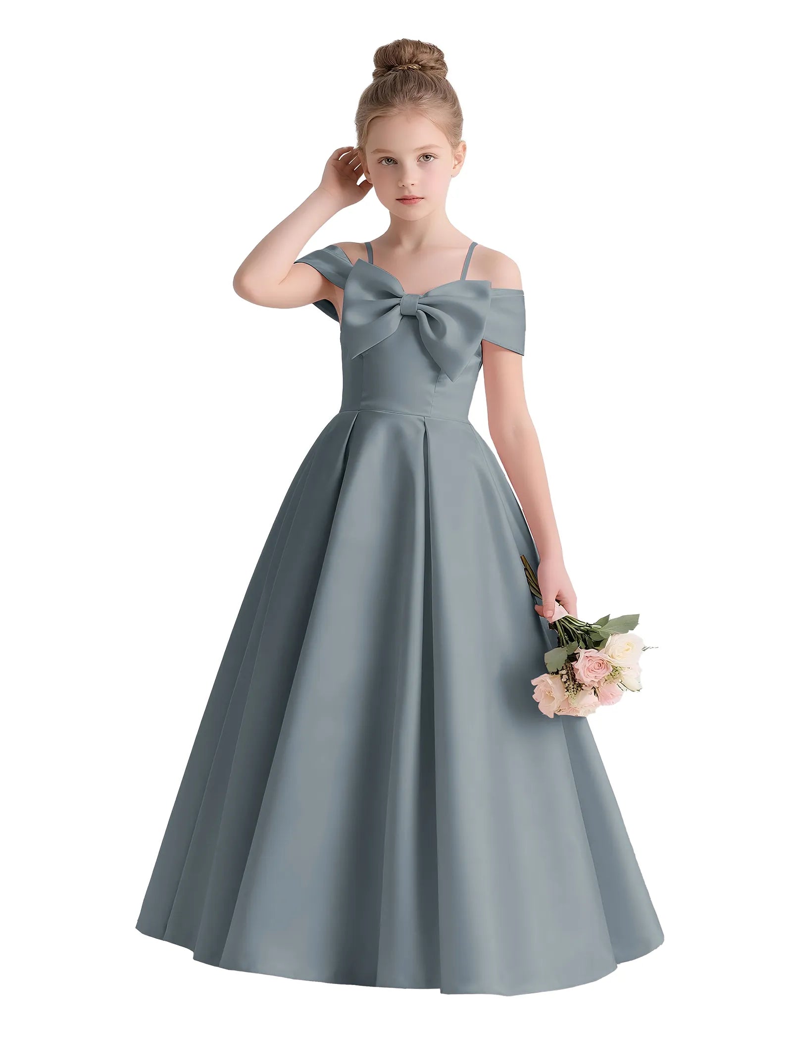 Vestido de princesa sin mangas de encaje