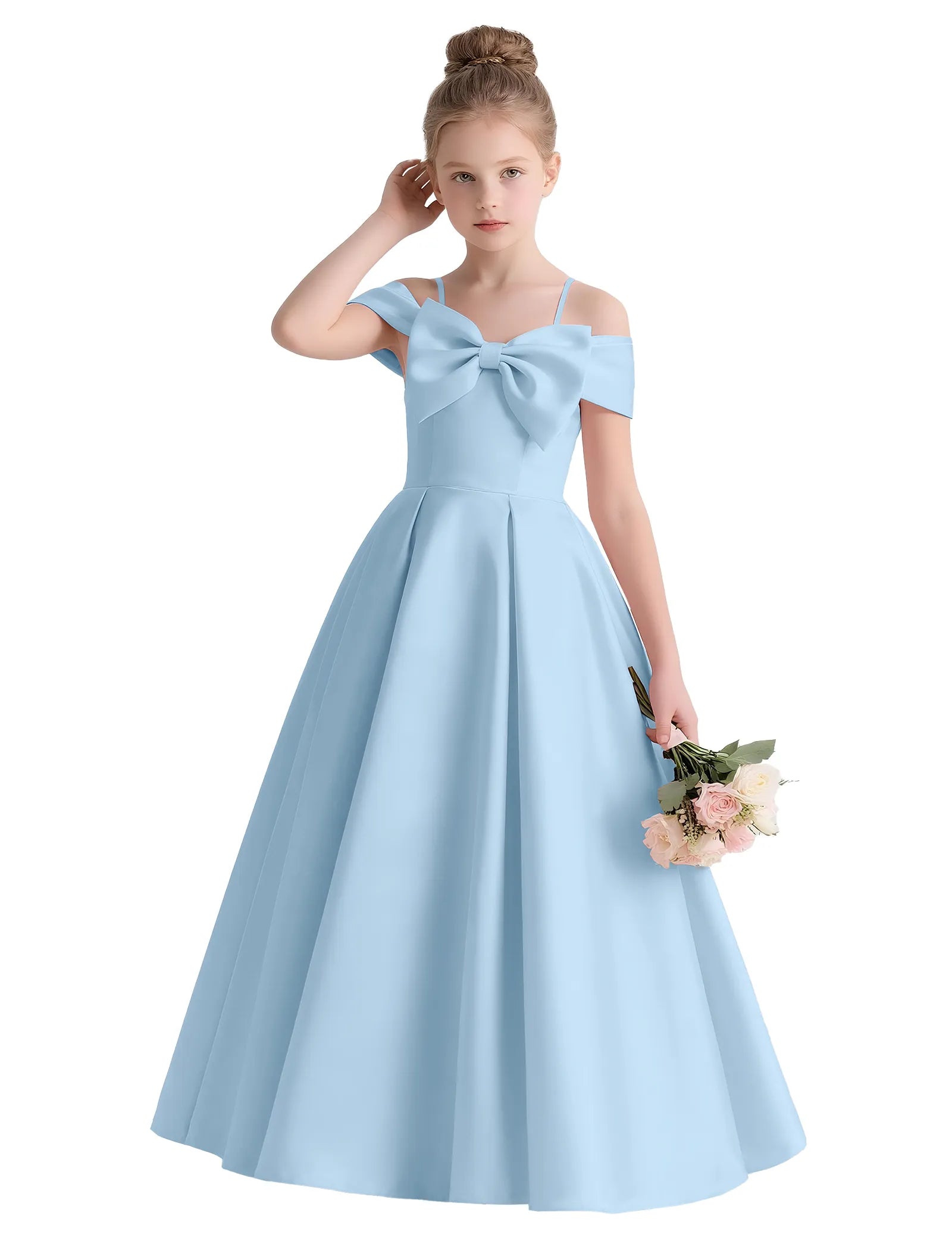 Vestido de princesa sin mangas de encaje