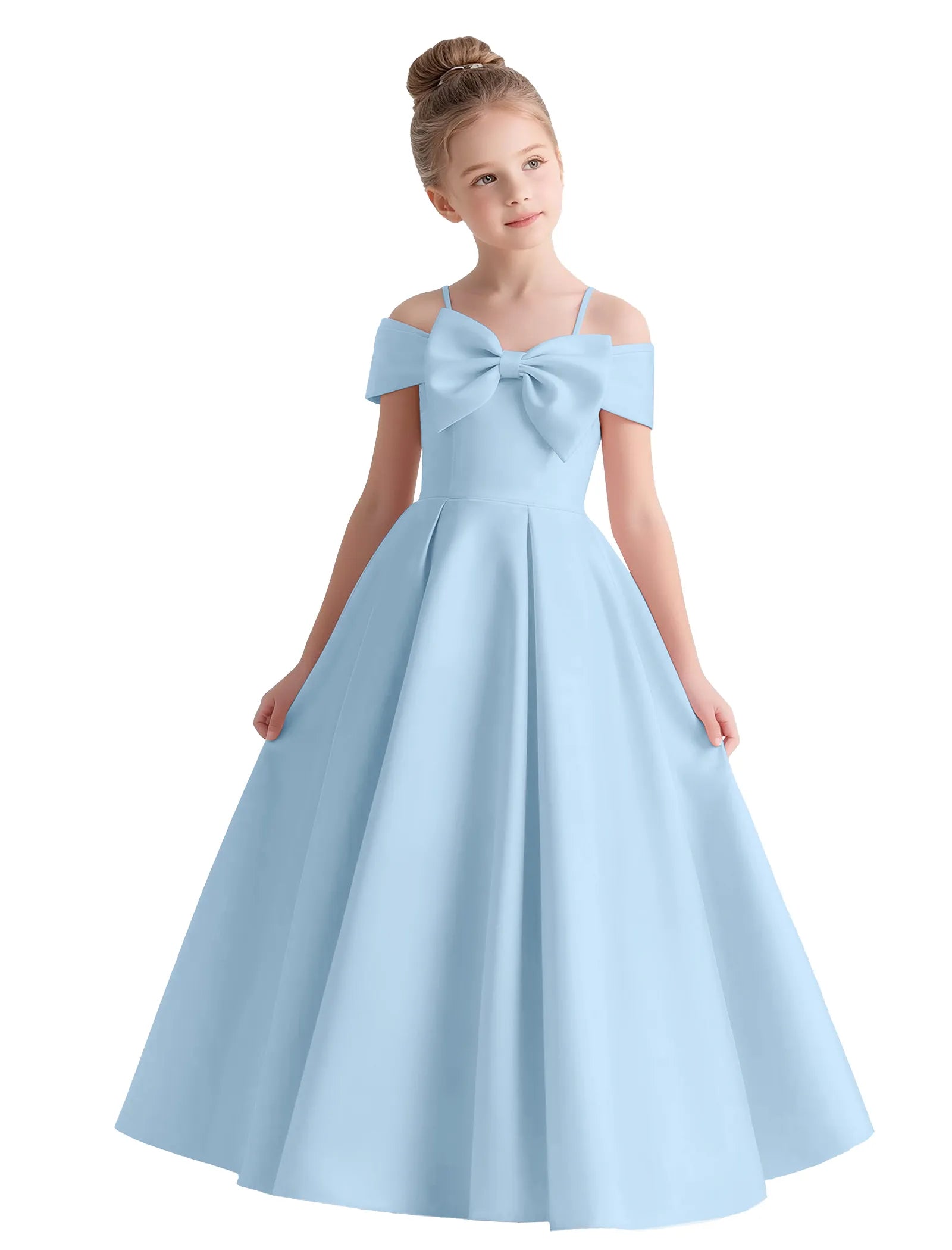 Vestido de princesa sin mangas de encaje