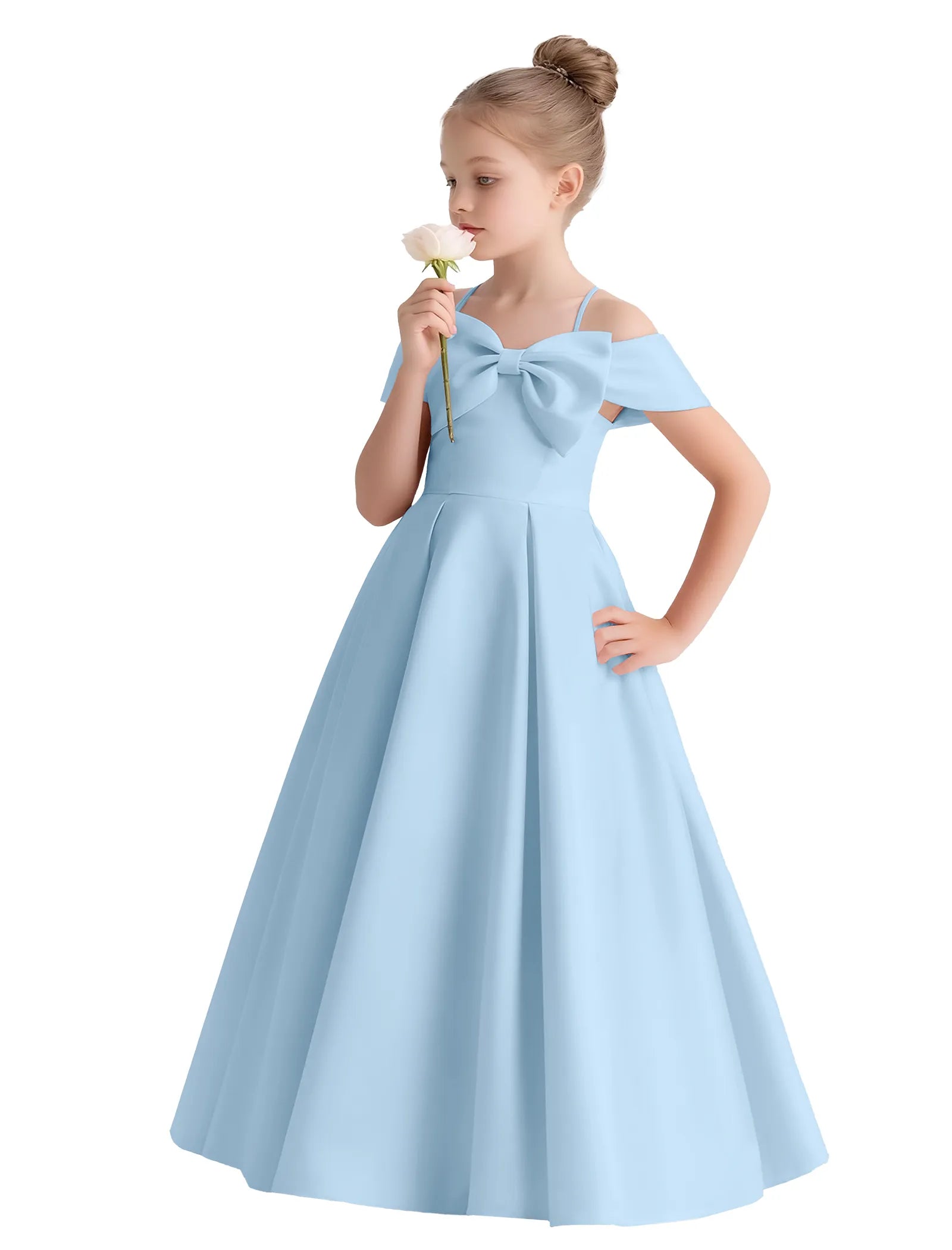 Vestido de princesa sin mangas de encaje