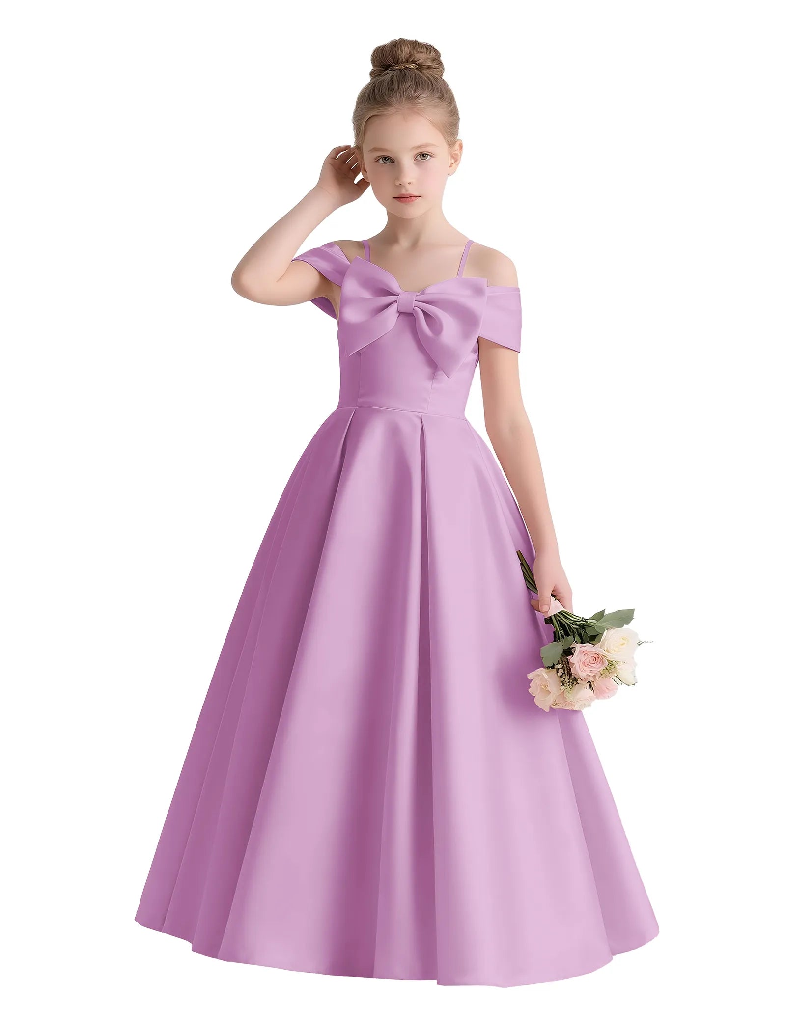 Vestido de princesa sin mangas de encaje