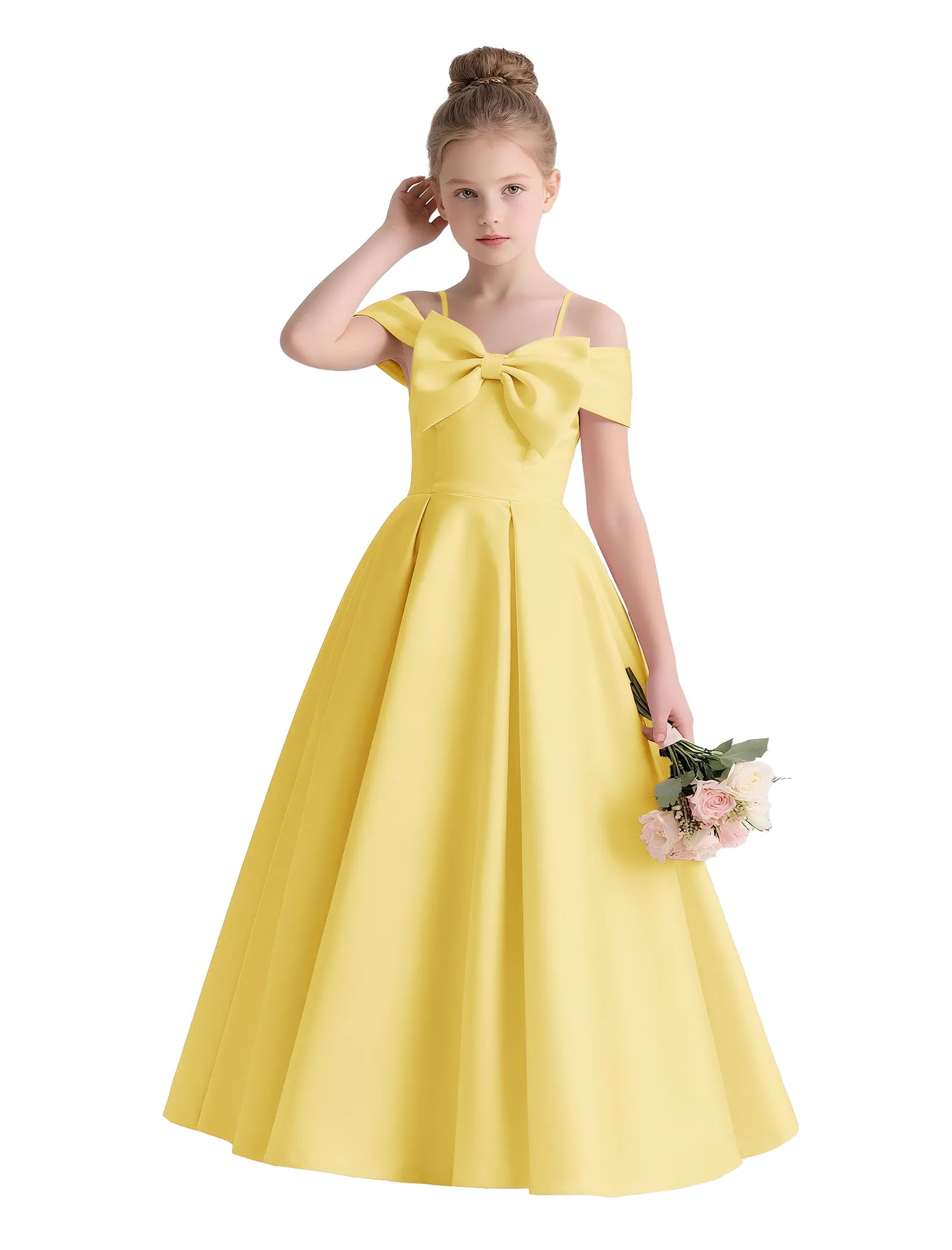 Vestido de princesa sin mangas de encaje
