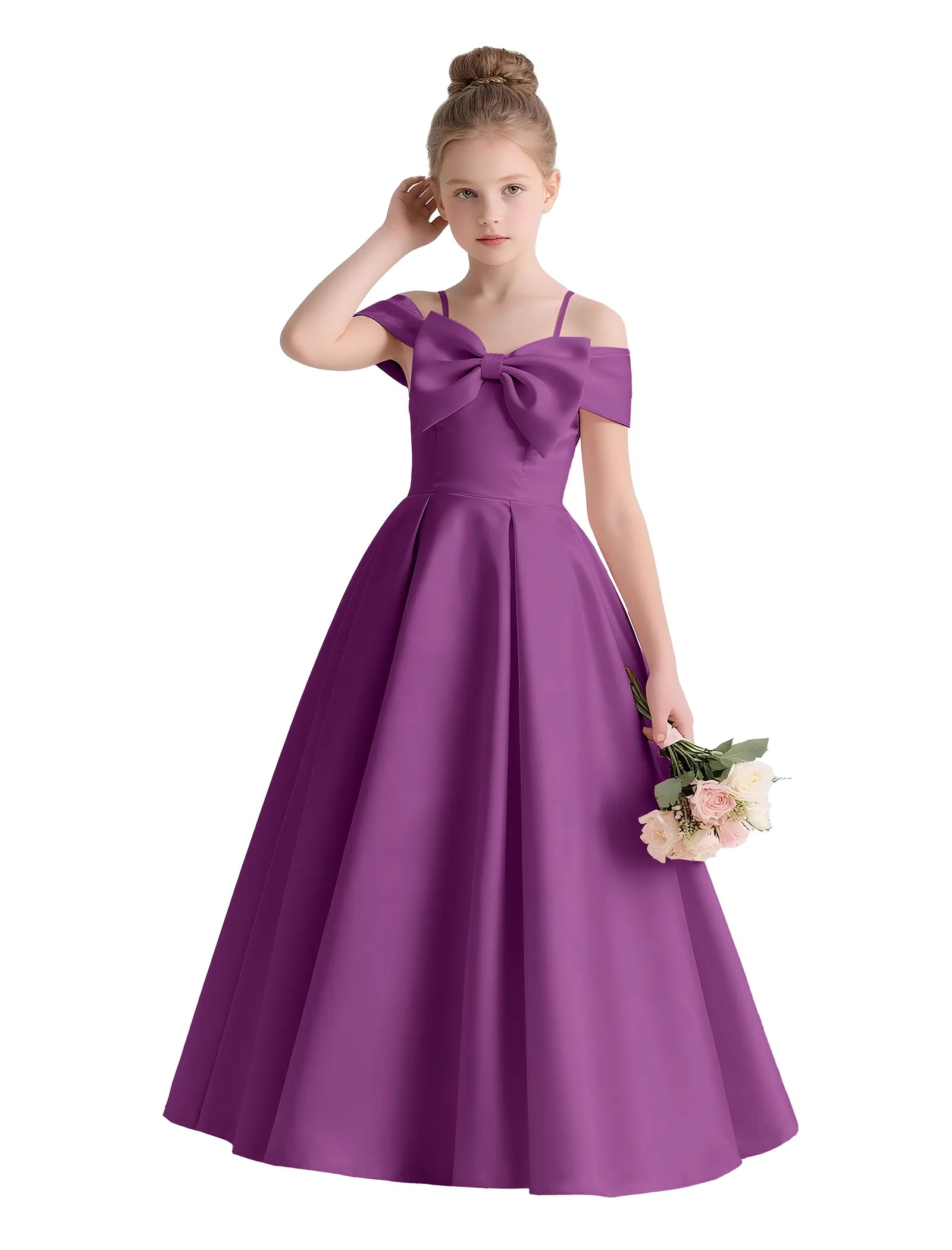 Vestido de princesa sin mangas de encaje