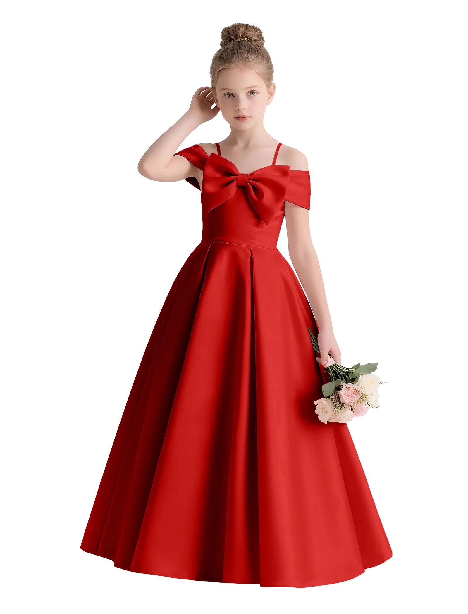 Vestido de princesa sin mangas de encaje