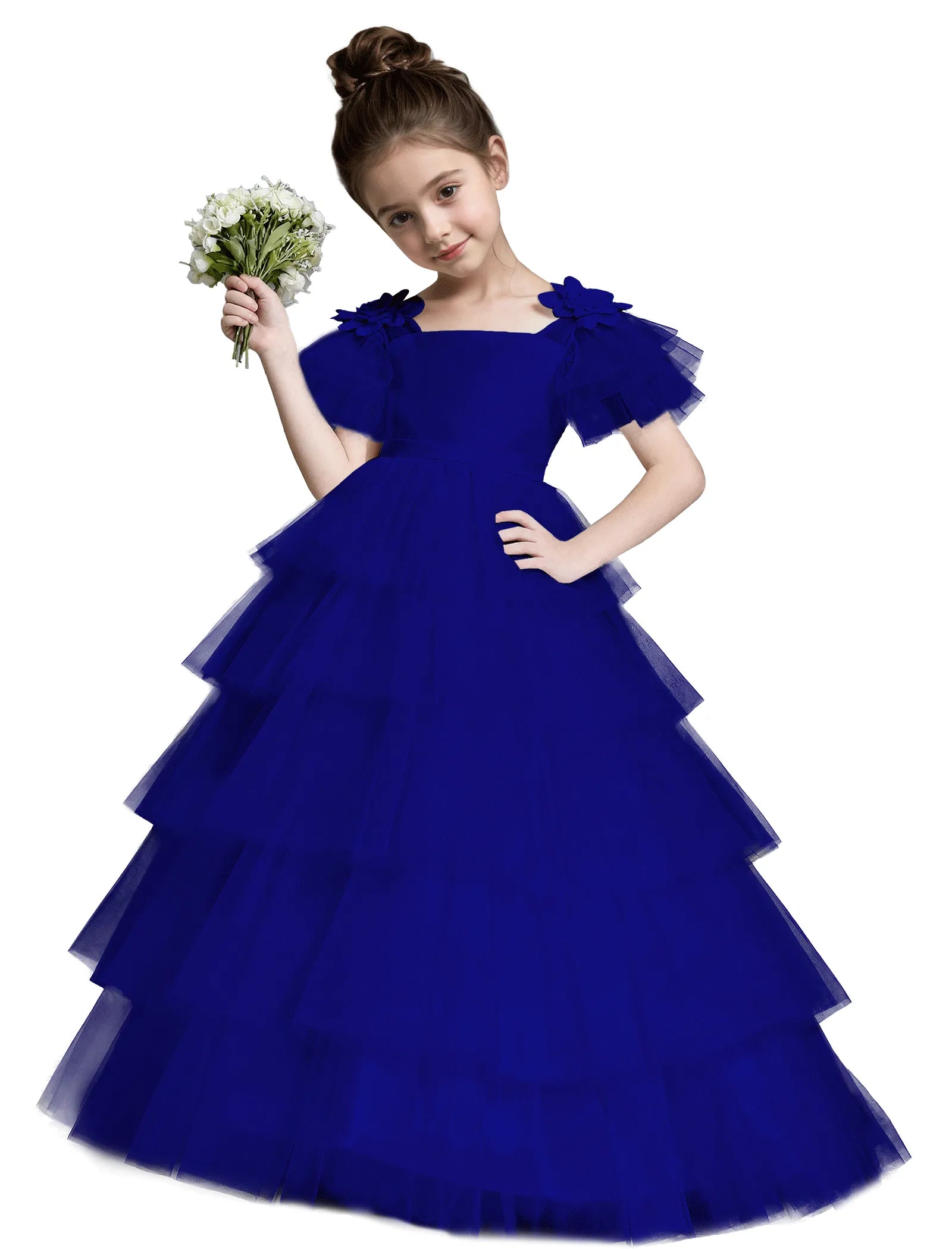 Fairytale Tulle Flower Girl Dress for Weddings
