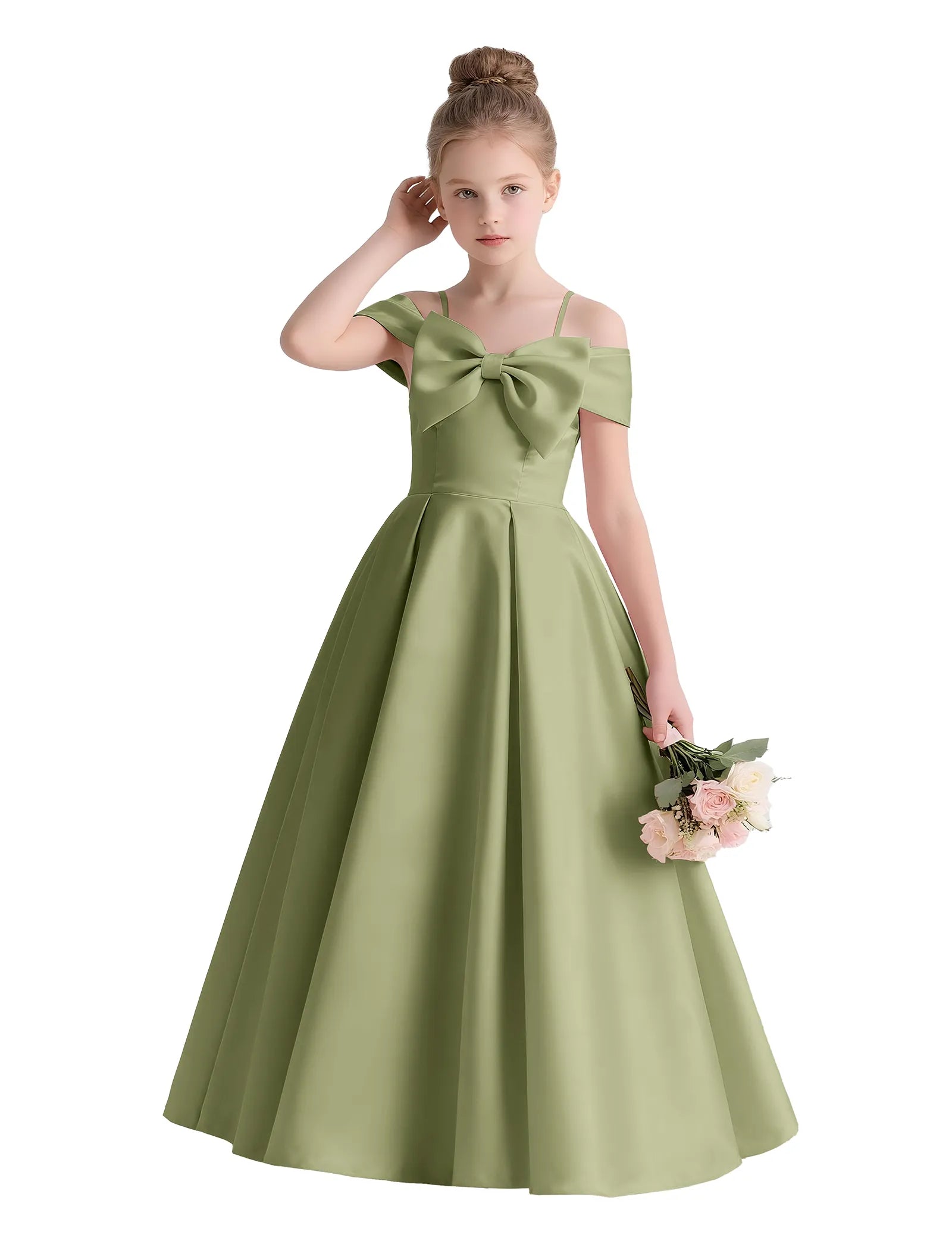Vestido de princesa sin mangas de encaje
