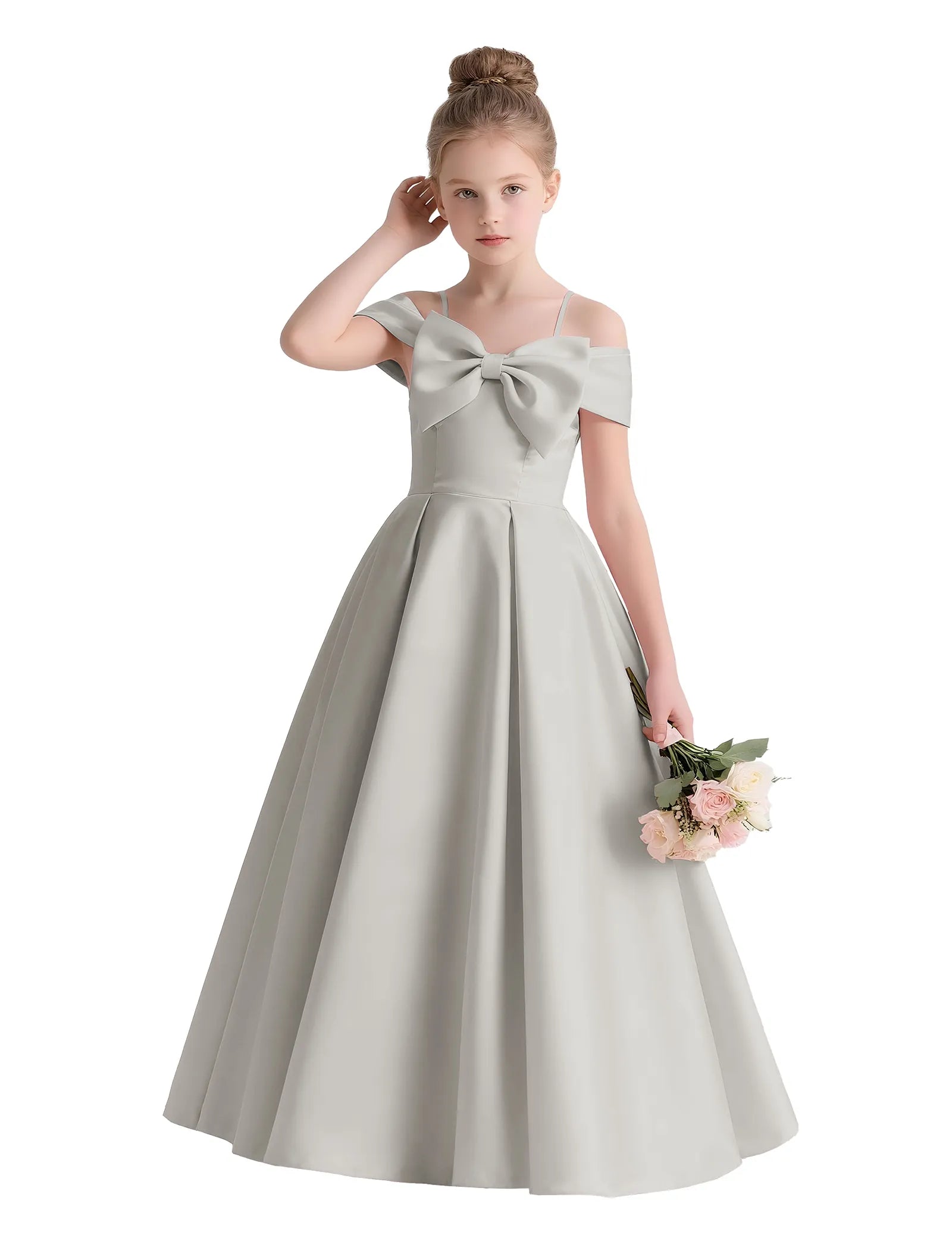 Vestido de princesa sin mangas de encaje