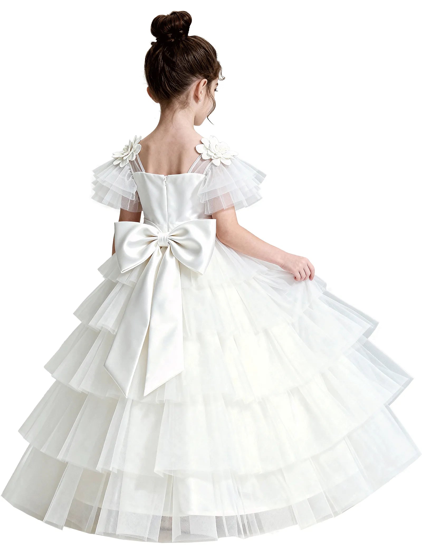 Pitsiline õlgadeta printsessikleit