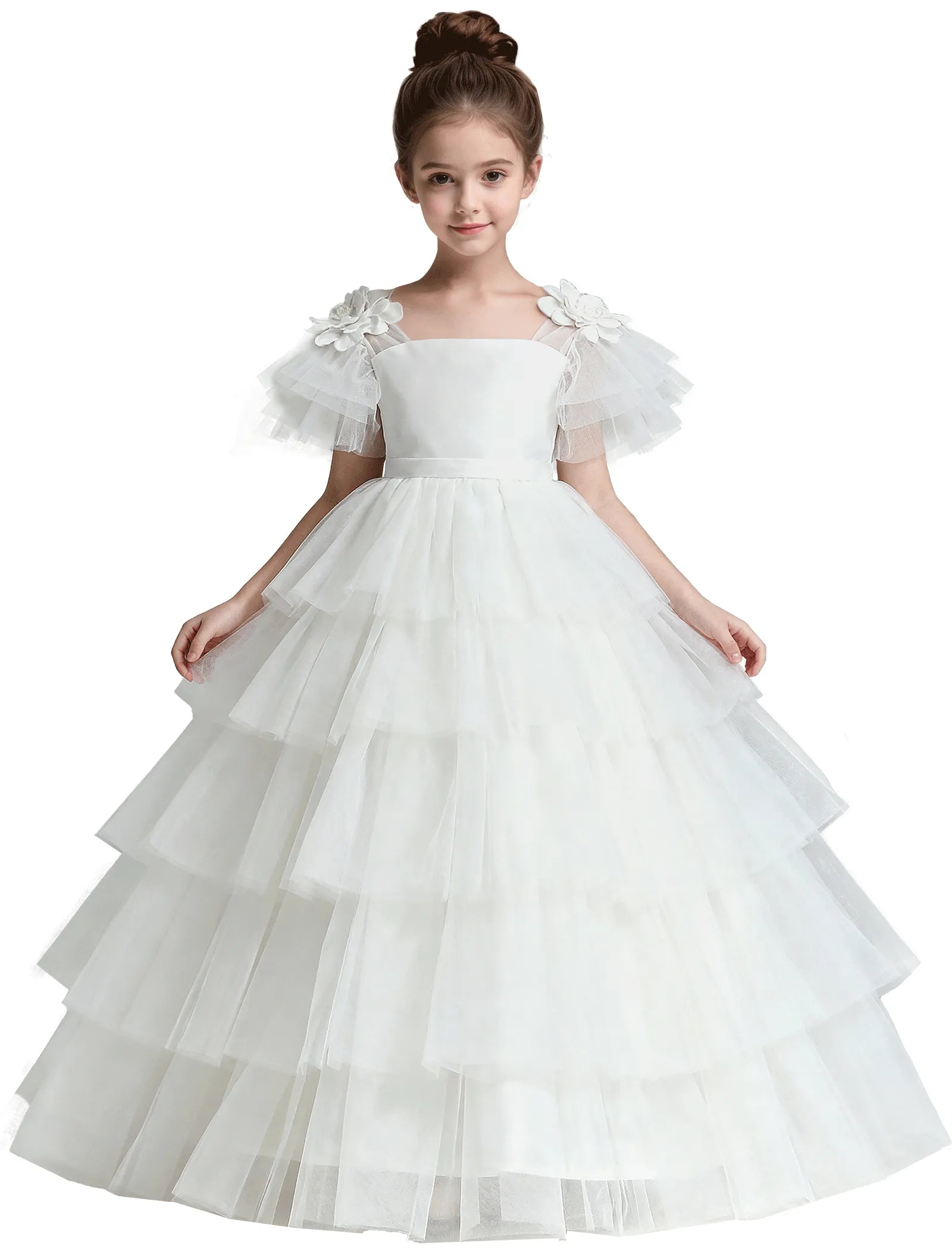 Fairytale Tulle Flower Girl Dress for Weddings