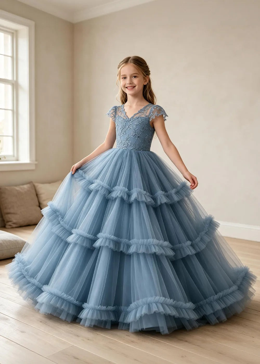 Spitzenkleid mit schulterfreiem Design