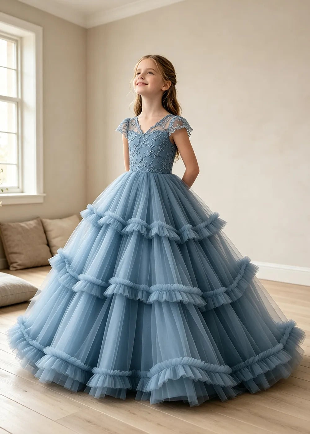 Spitzenkleid mit schulterfreiem Design